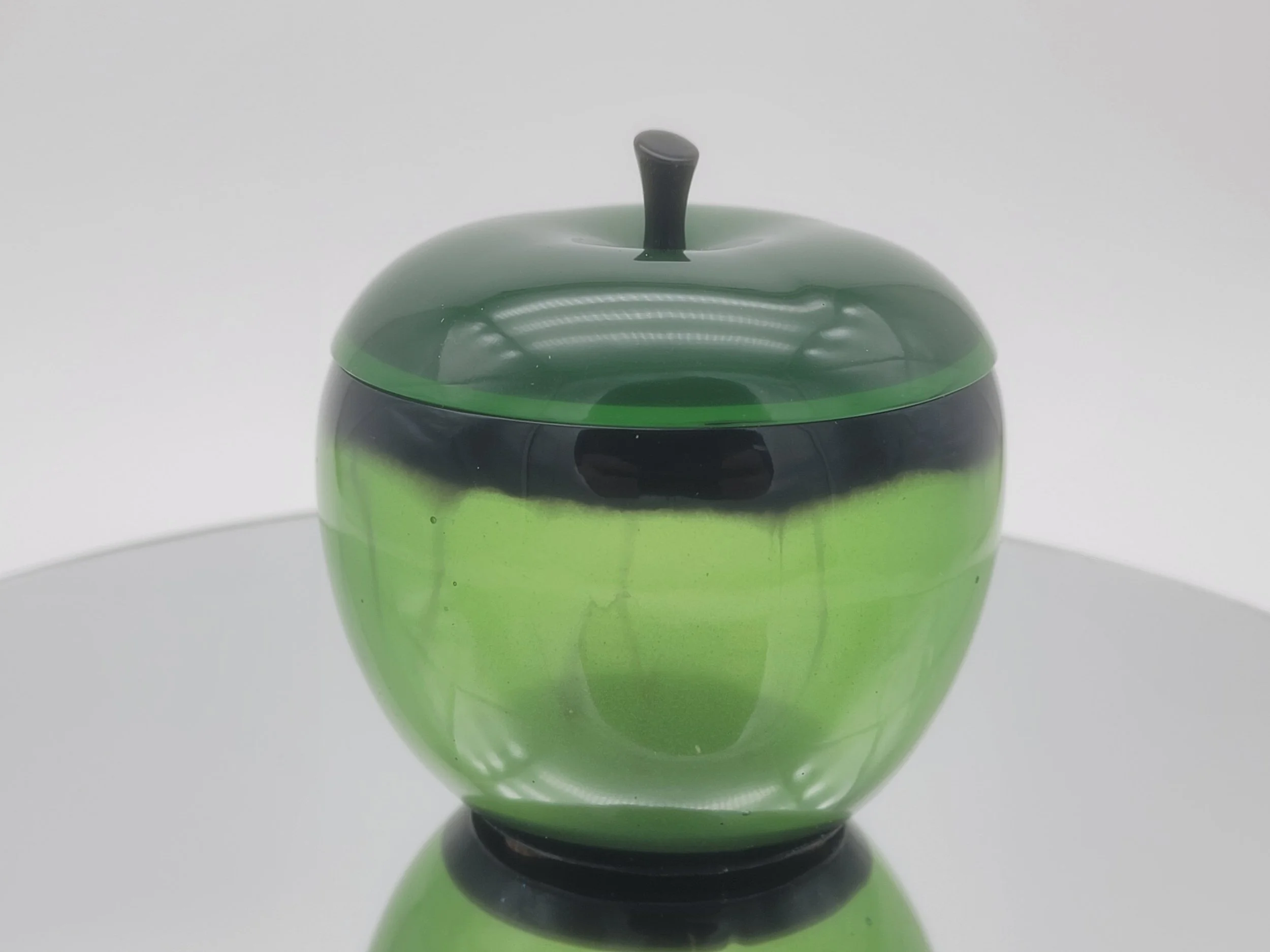 Elegant Green Apple Epoxy Trinket Jar
