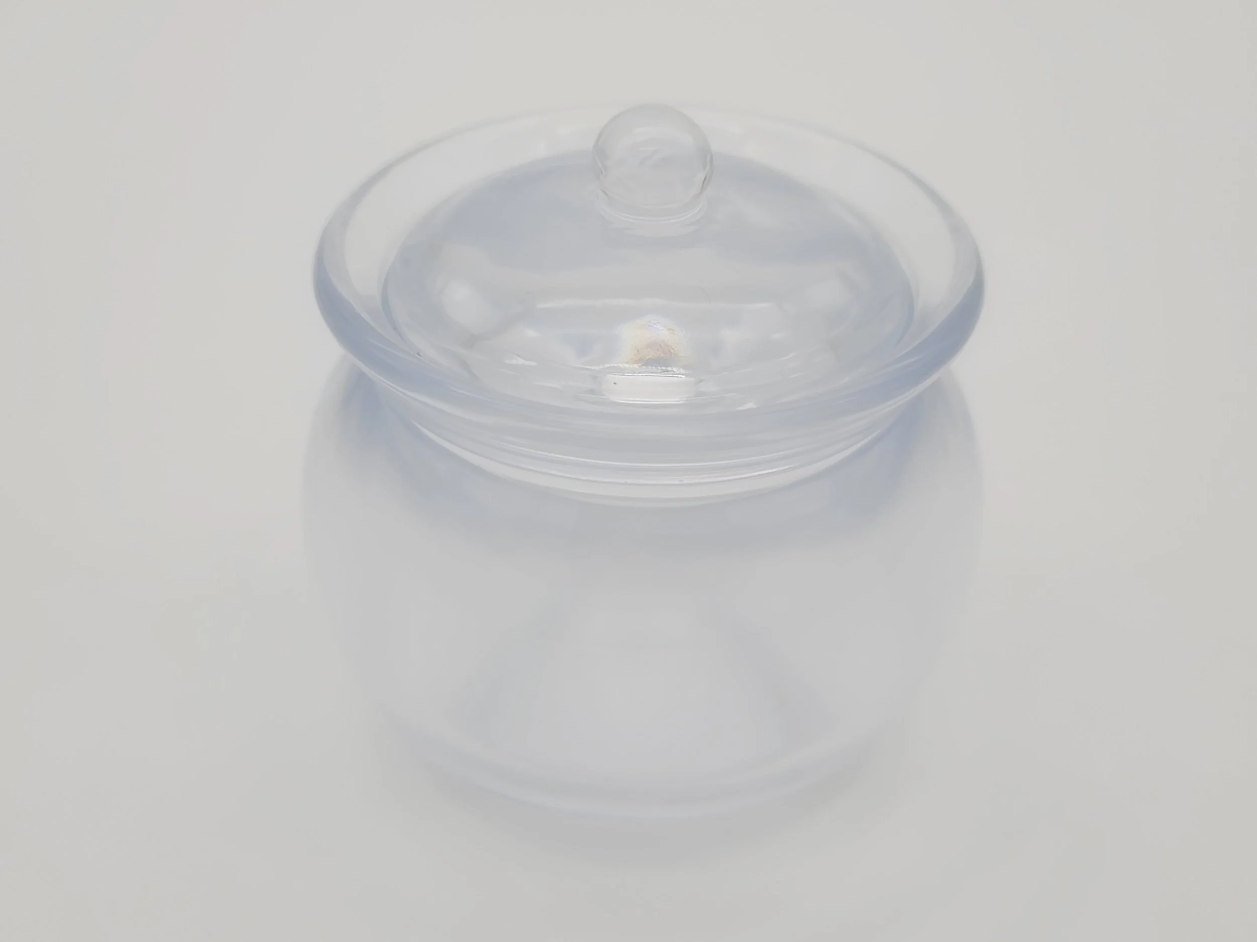 Elegant Transparent Epoxy Resin Jar with Lid