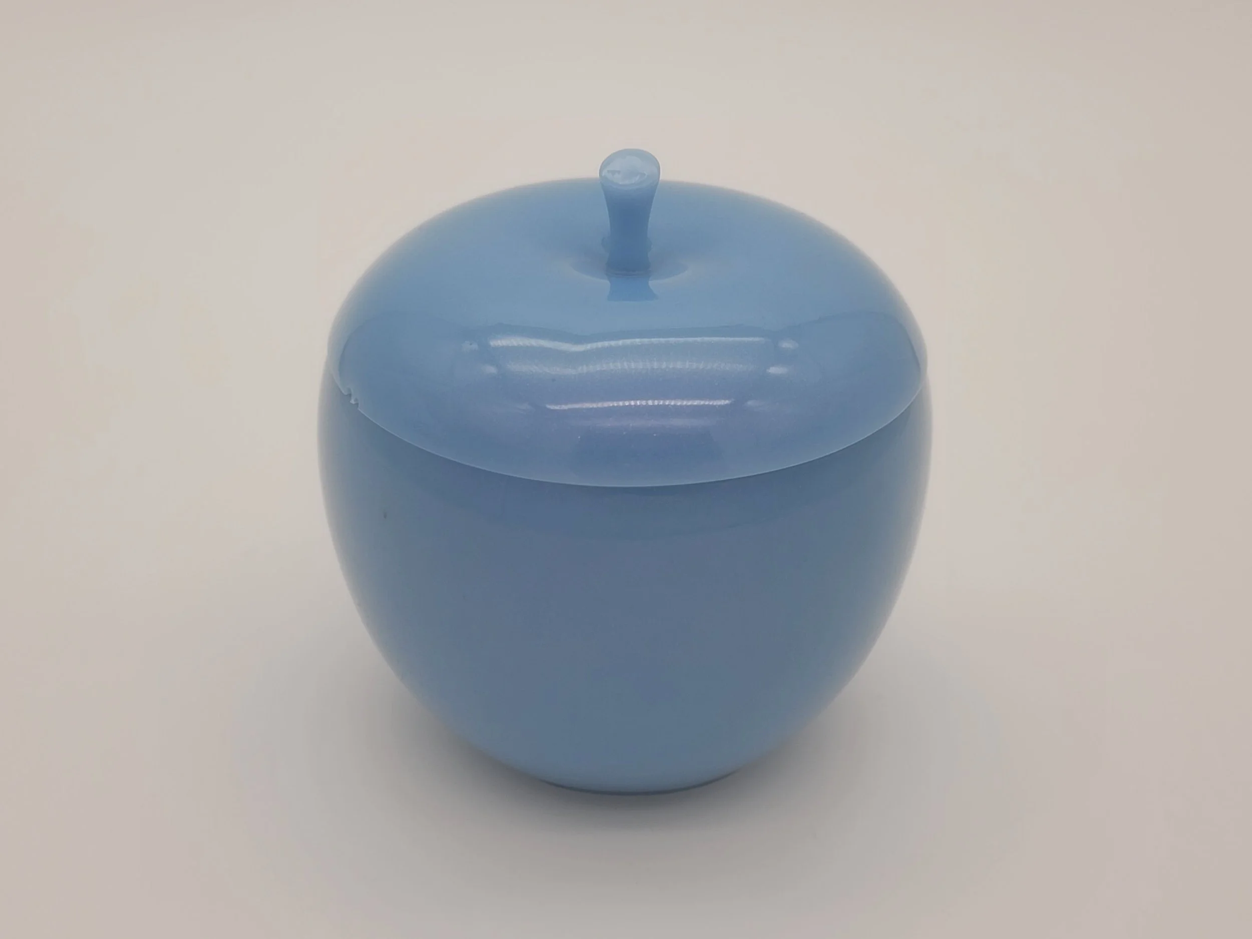 Elegant Blue Apple Jar