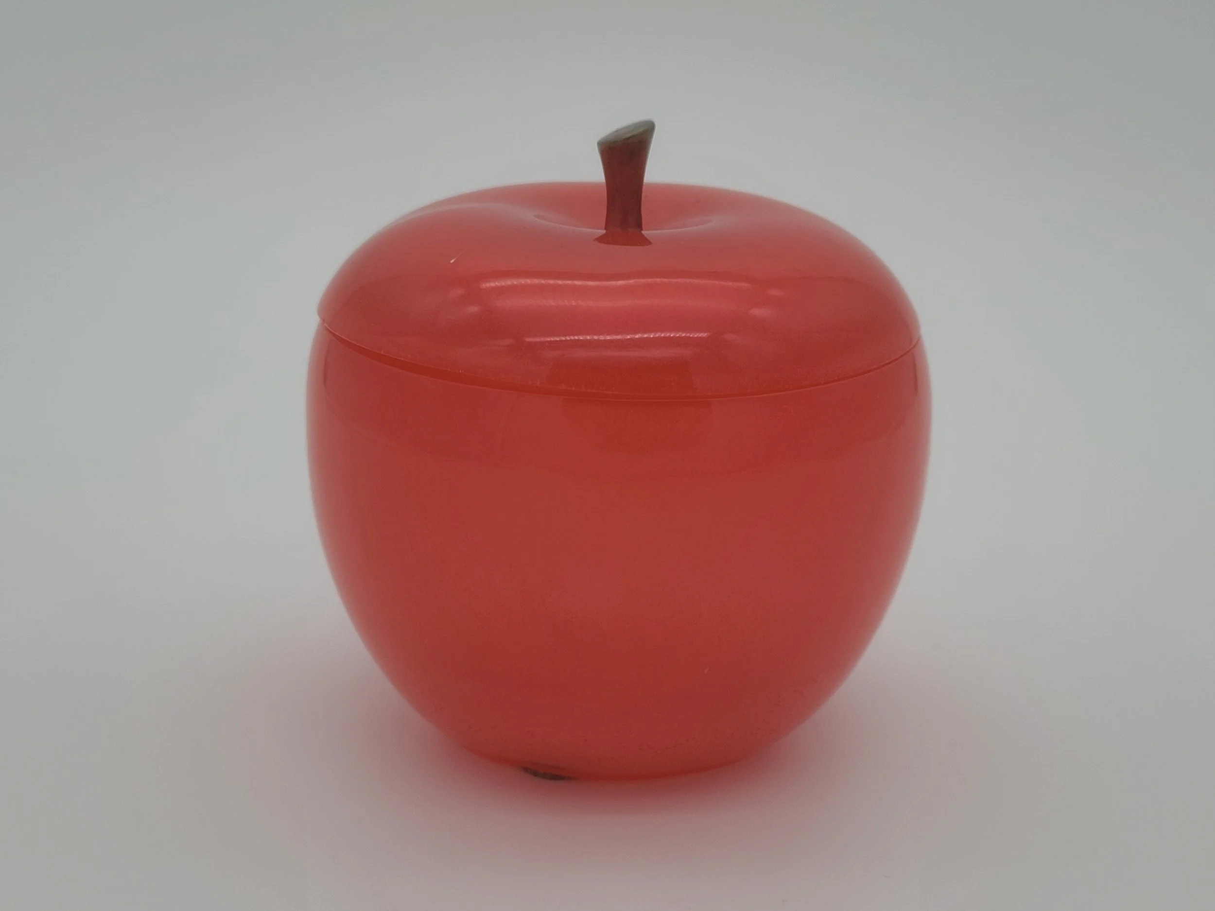 Elegant Red Epoxy Apple Jar