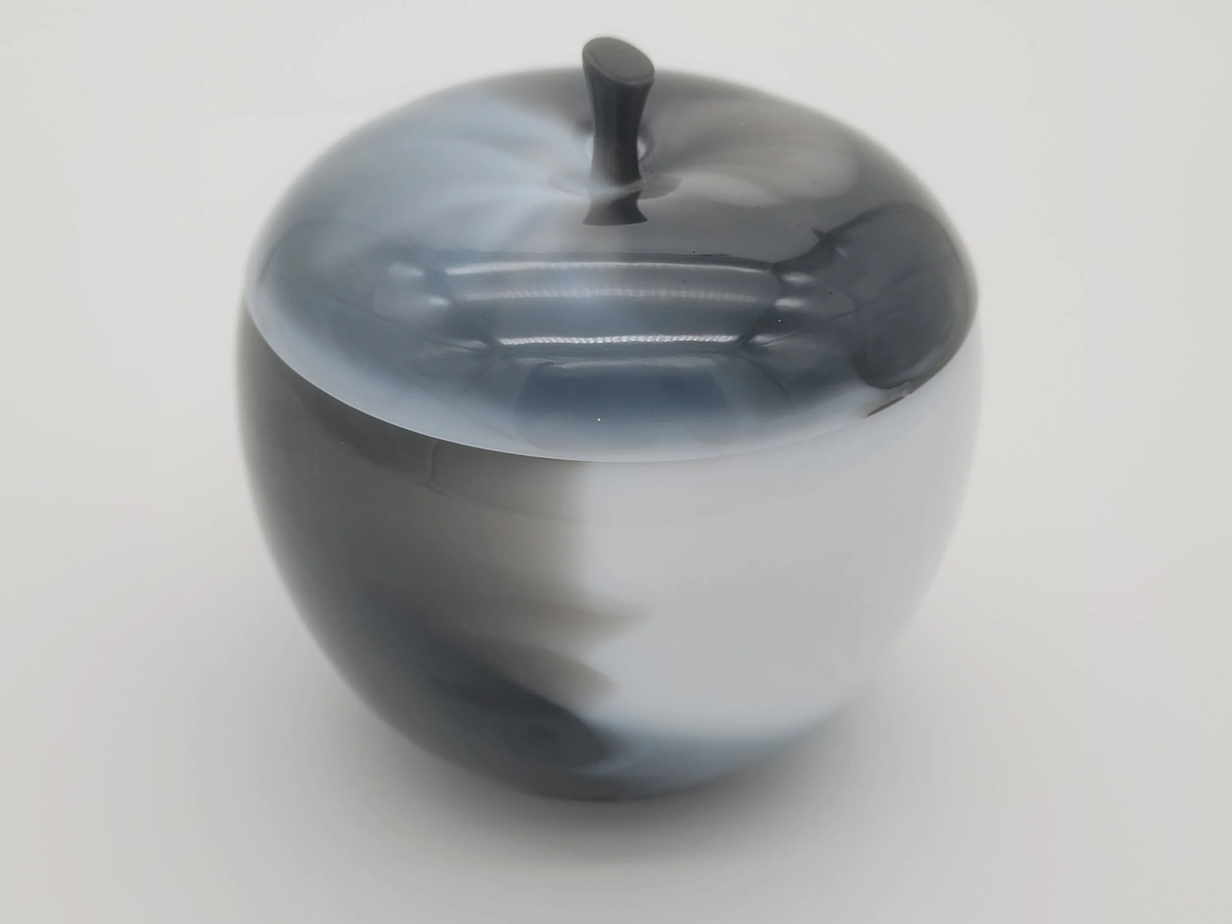 Elegant Epoxy Resin Apple Jar