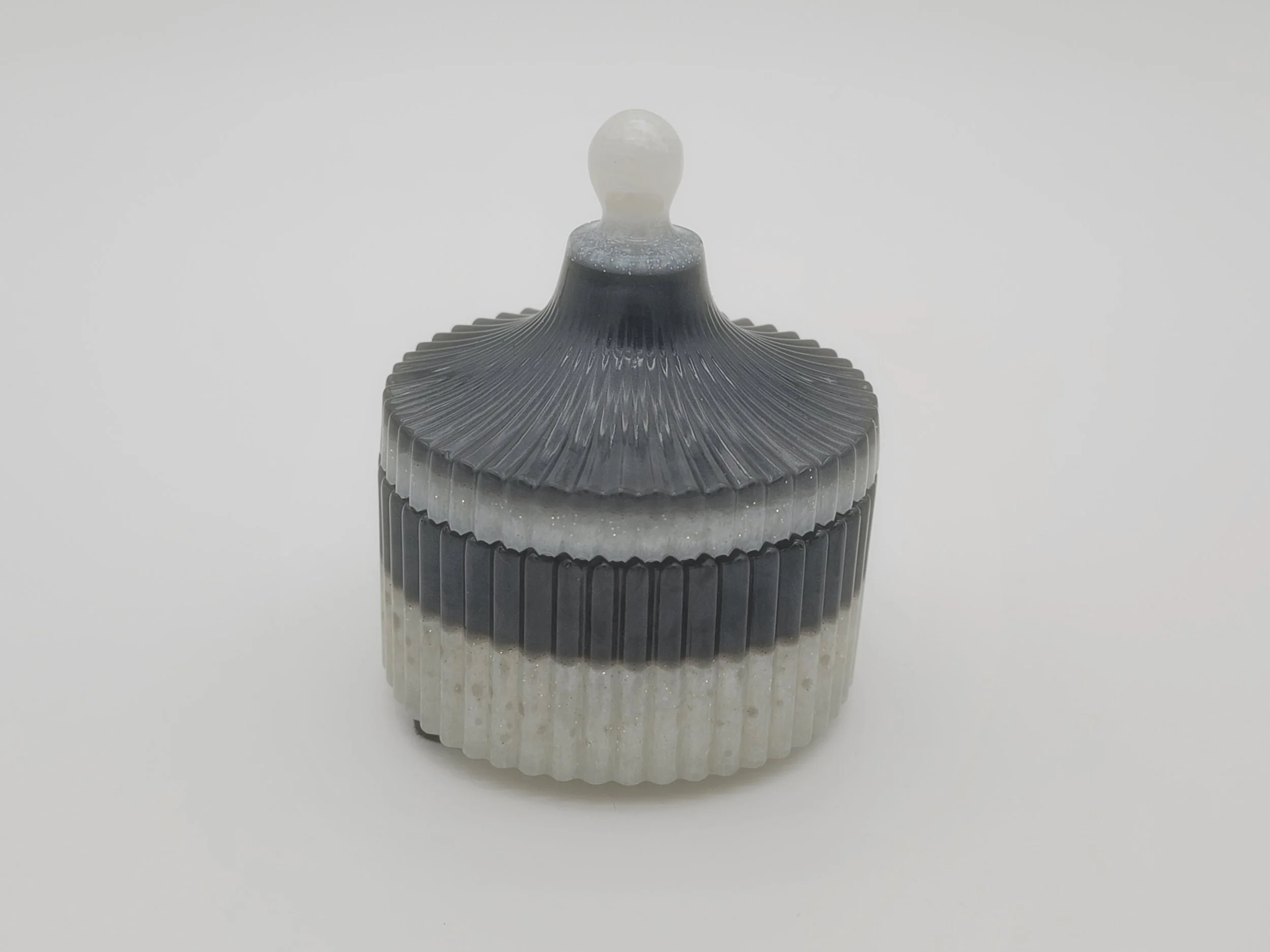 Elegant Gradient Epoxy Resin Jar