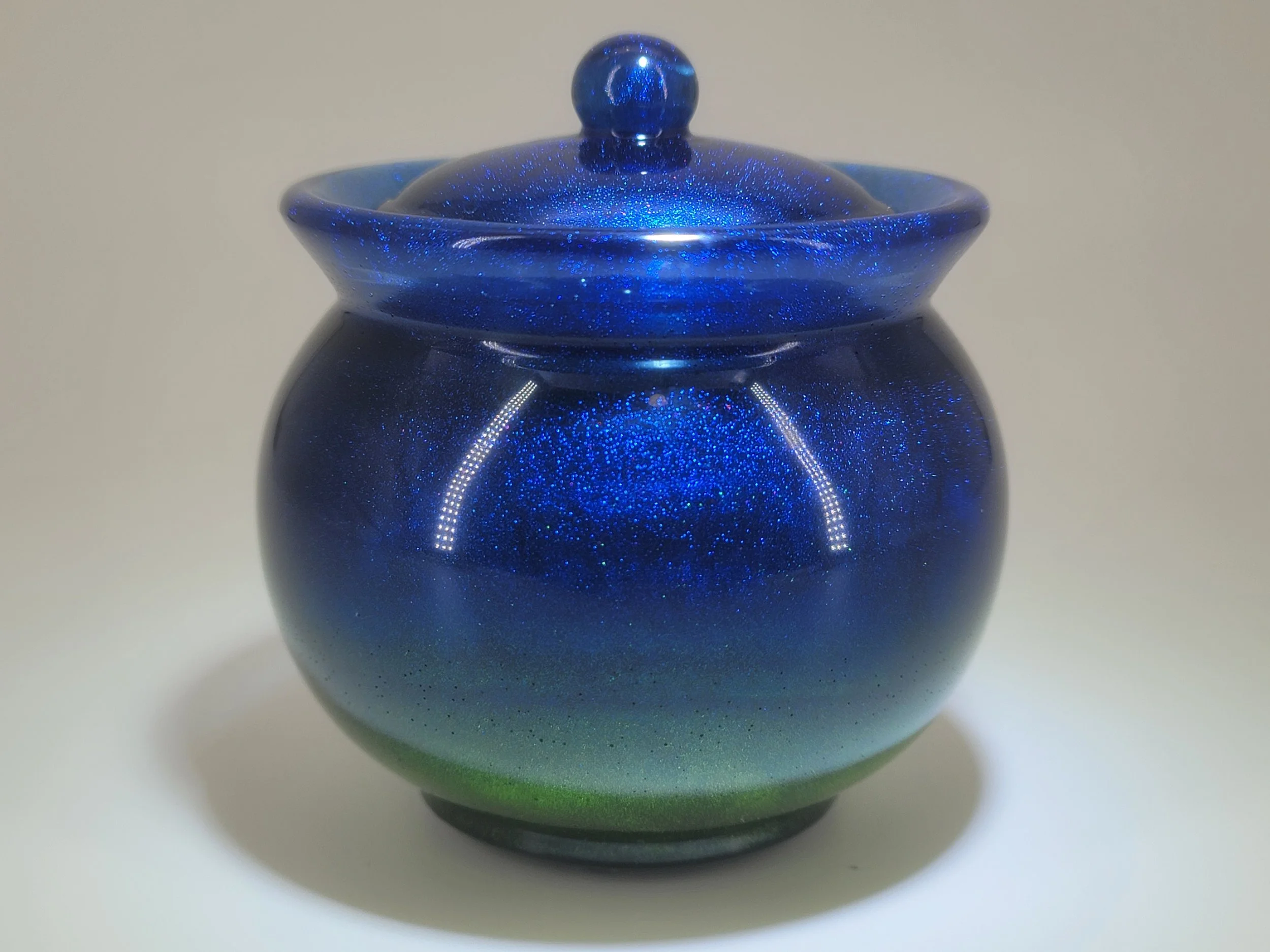 Enchanted Blue Epoxy Resin Jar