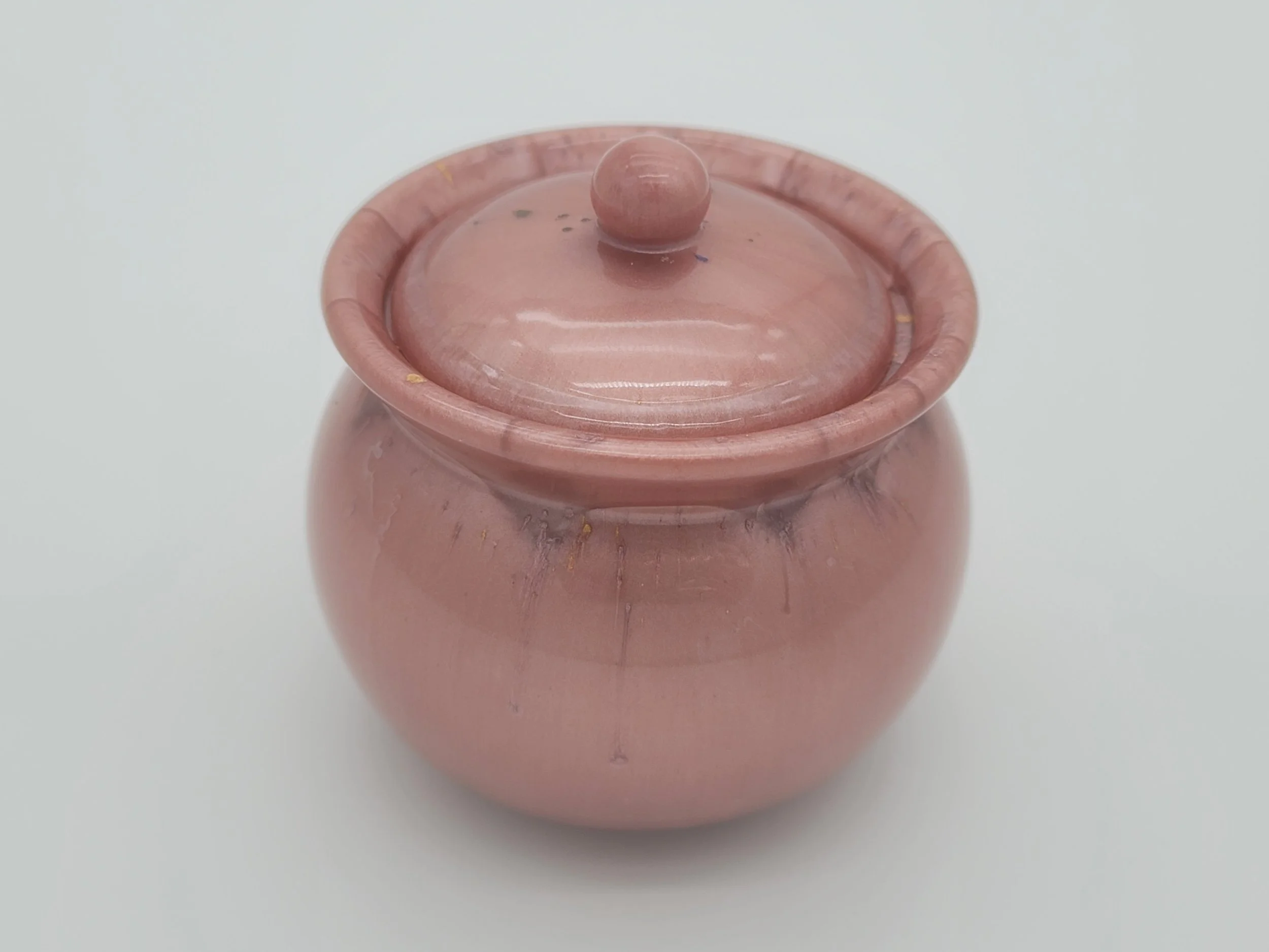 Elegant Rose Gold Epoxy Resin Jar