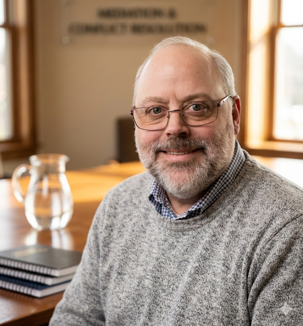 Bruce R. Arcurio, Ed.D., founder of ArcSpan Mediation and Conflict Solutions, during a conflict consulting session