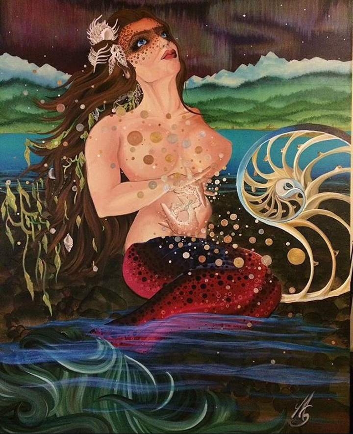 3'x4' Acrylic on stretched canvas. "Kenai Queen"