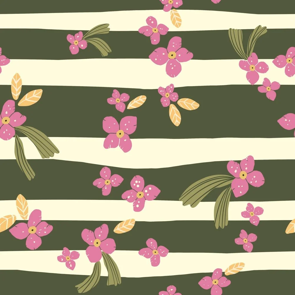 Luscious Plantarium hand-drawn botanical surface pattern