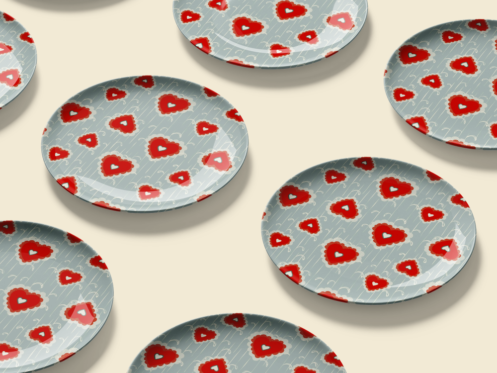 Isometric Modern Plates 3D Mockup Isolated.png