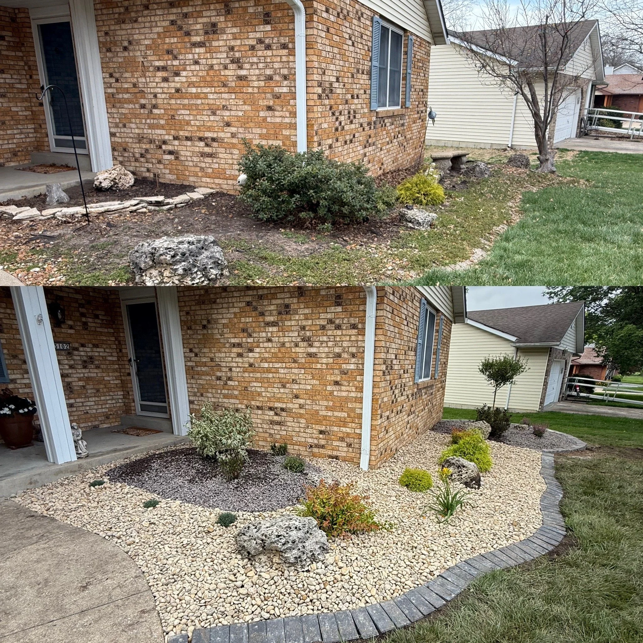 Before & After Landscaping Godfrey, IL