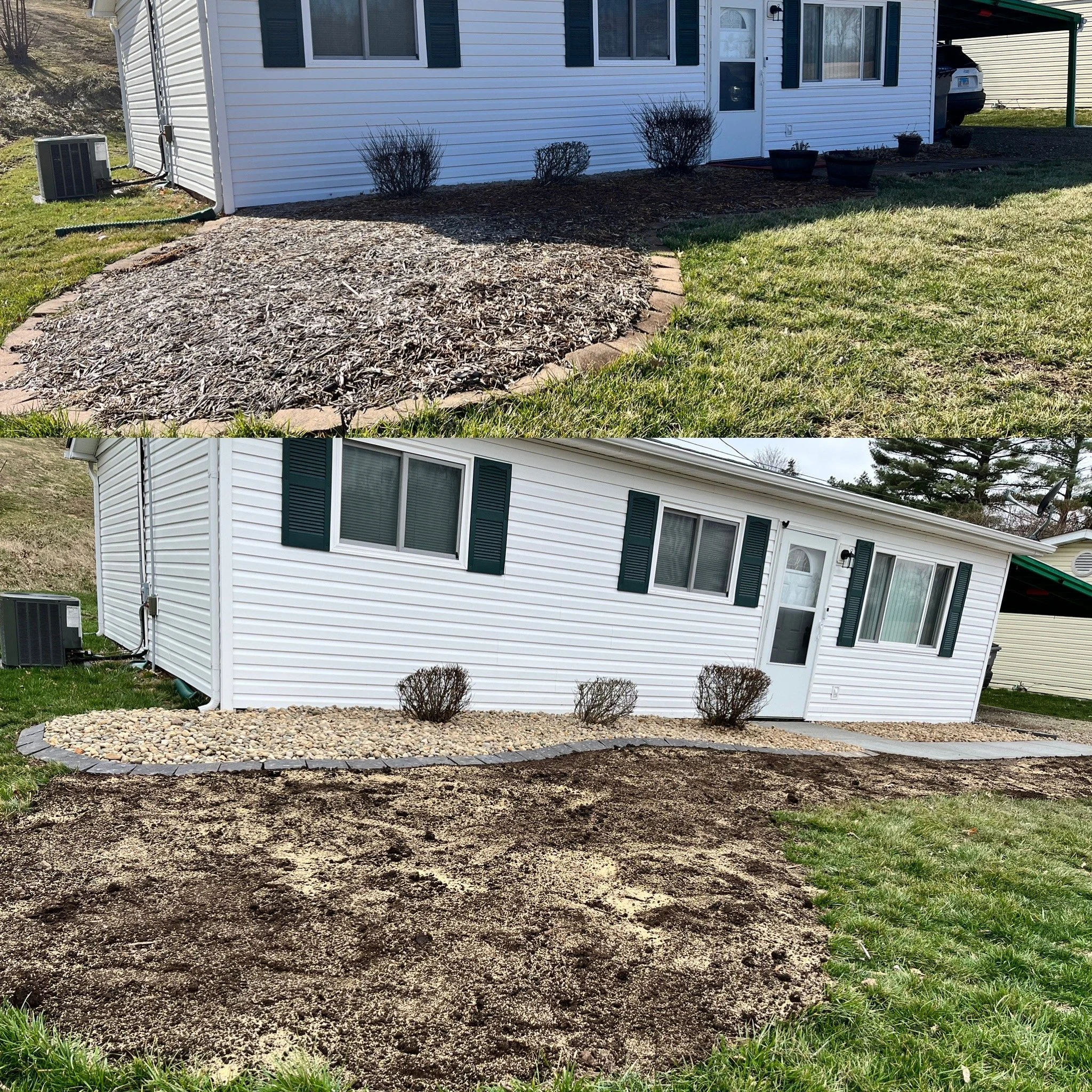 Before & After Landscaping Brighton, IL