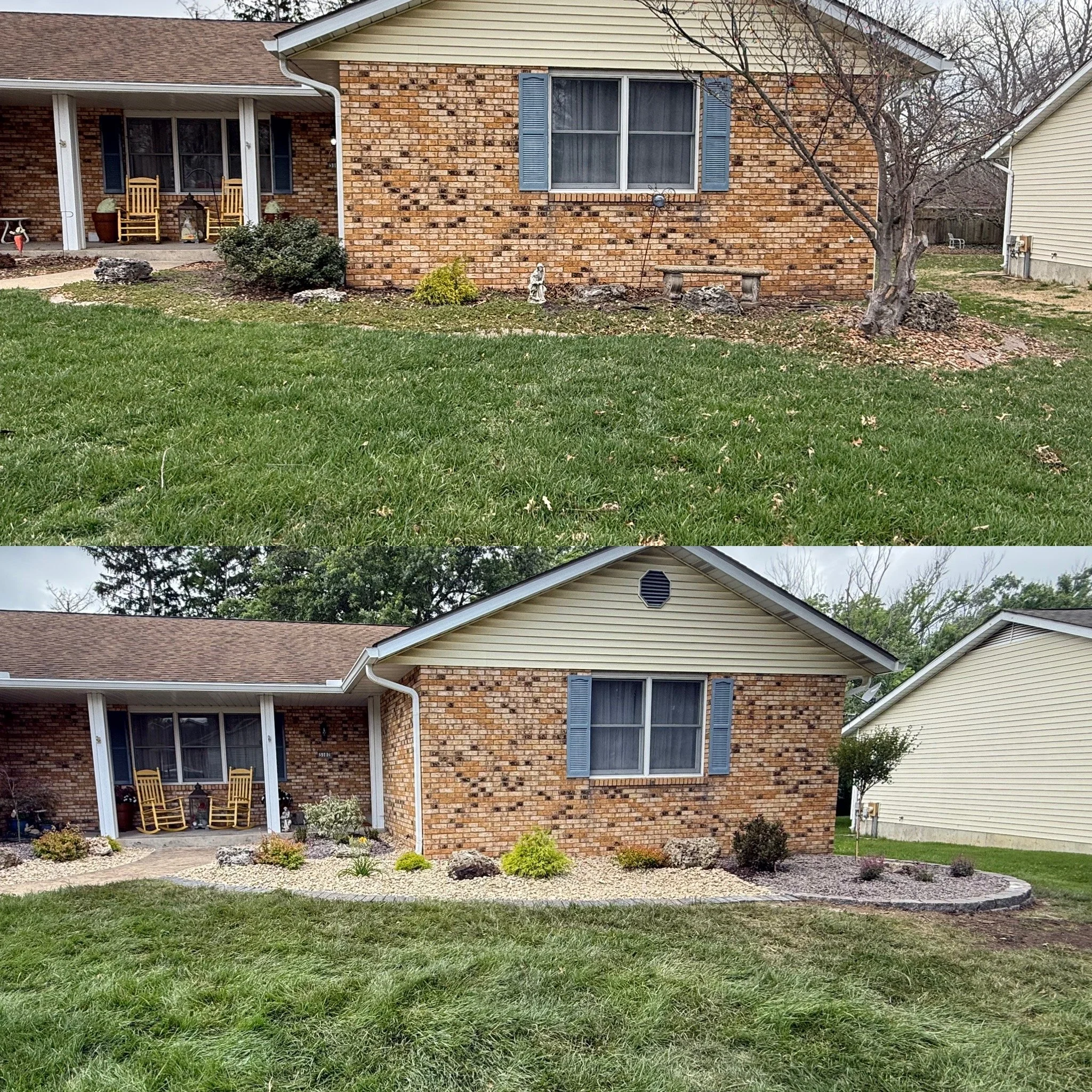 Before & After Landscaping Godfrey,IL
