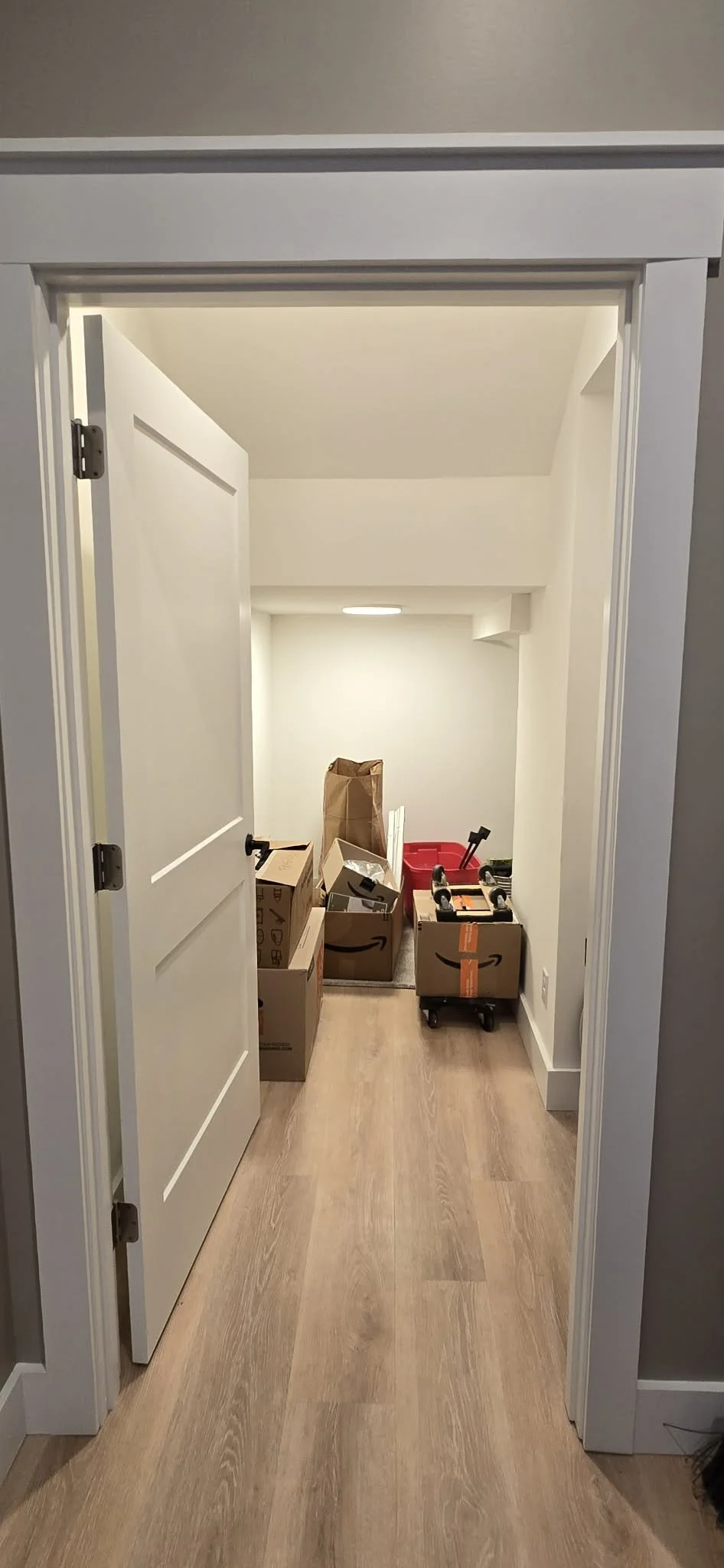 AFTER - LANDING AREA / NEW STORAGE CLOSET