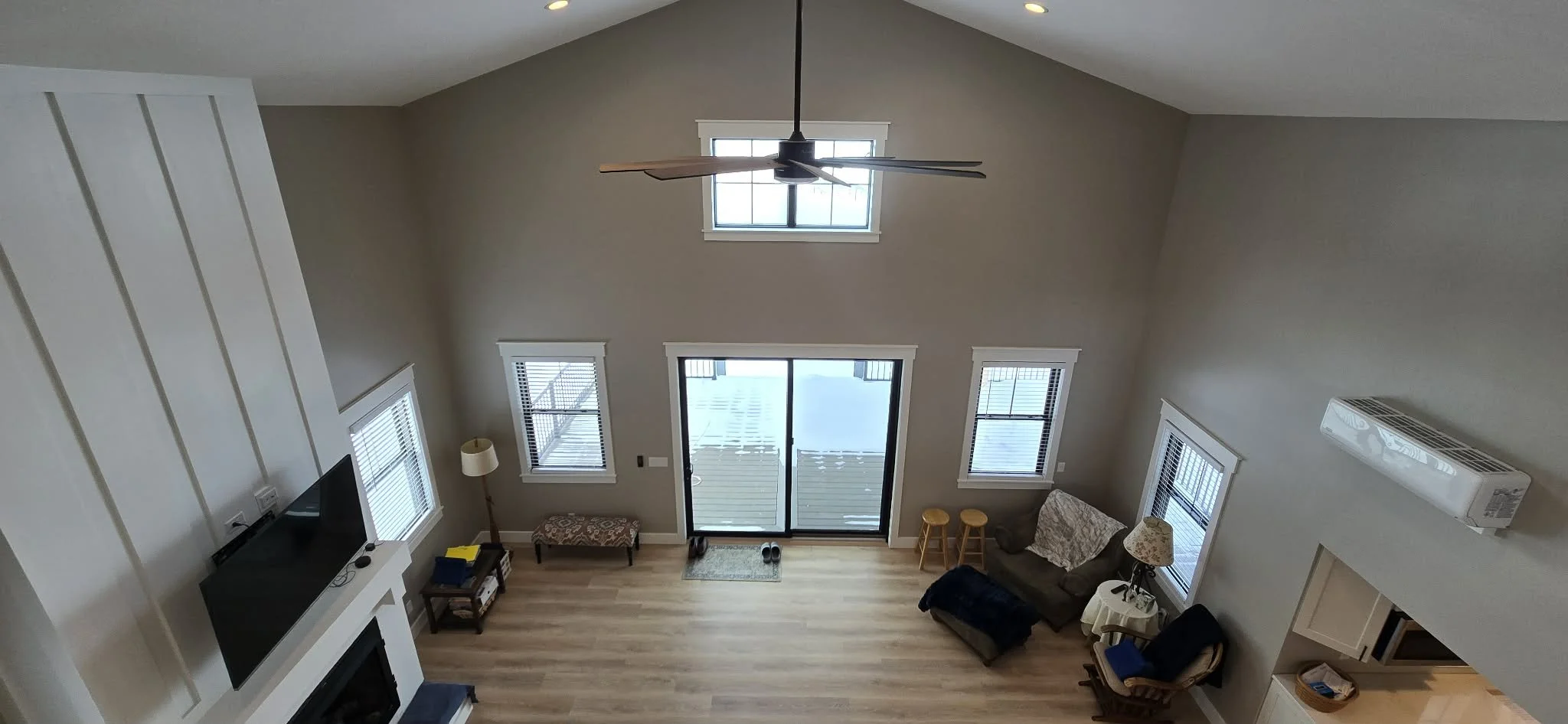 AFTER - ADDITION LOFT VIEW TO LIVING ROOM