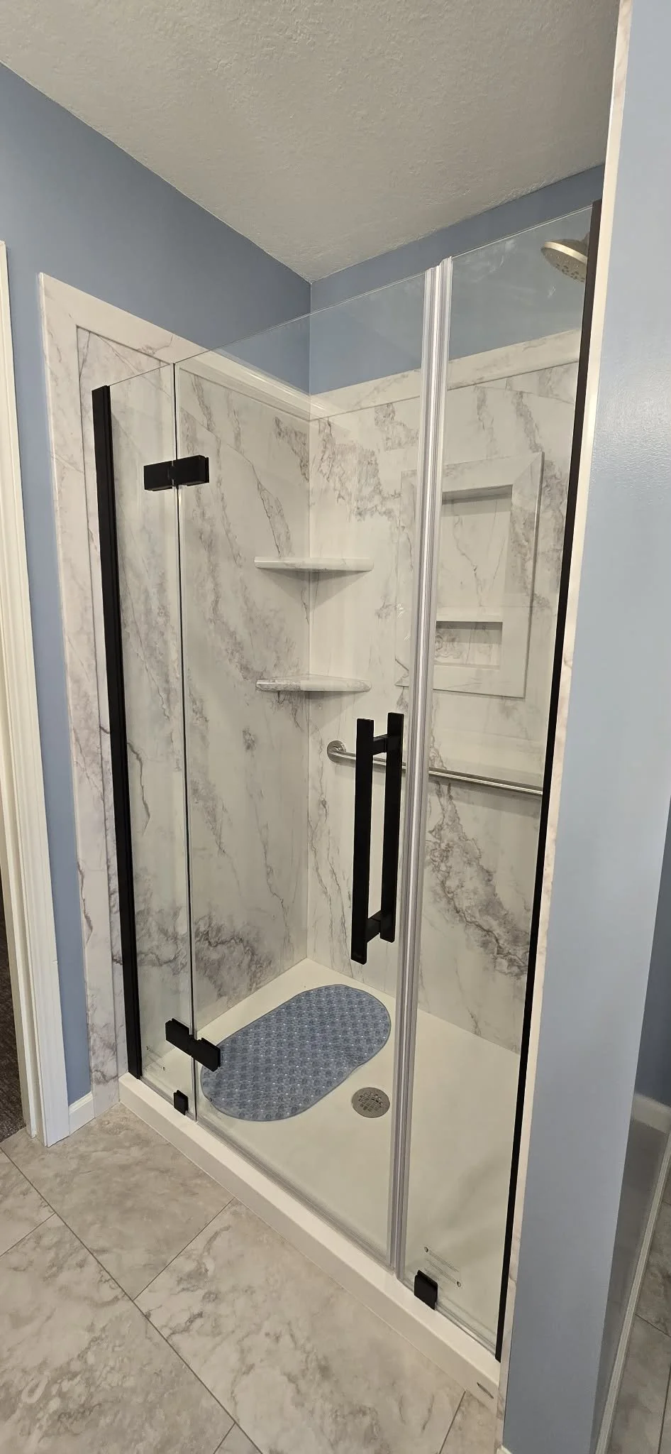 New master shower