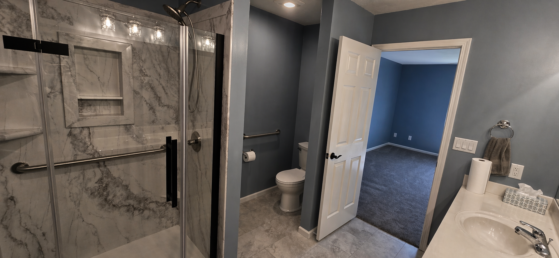 Master bath after