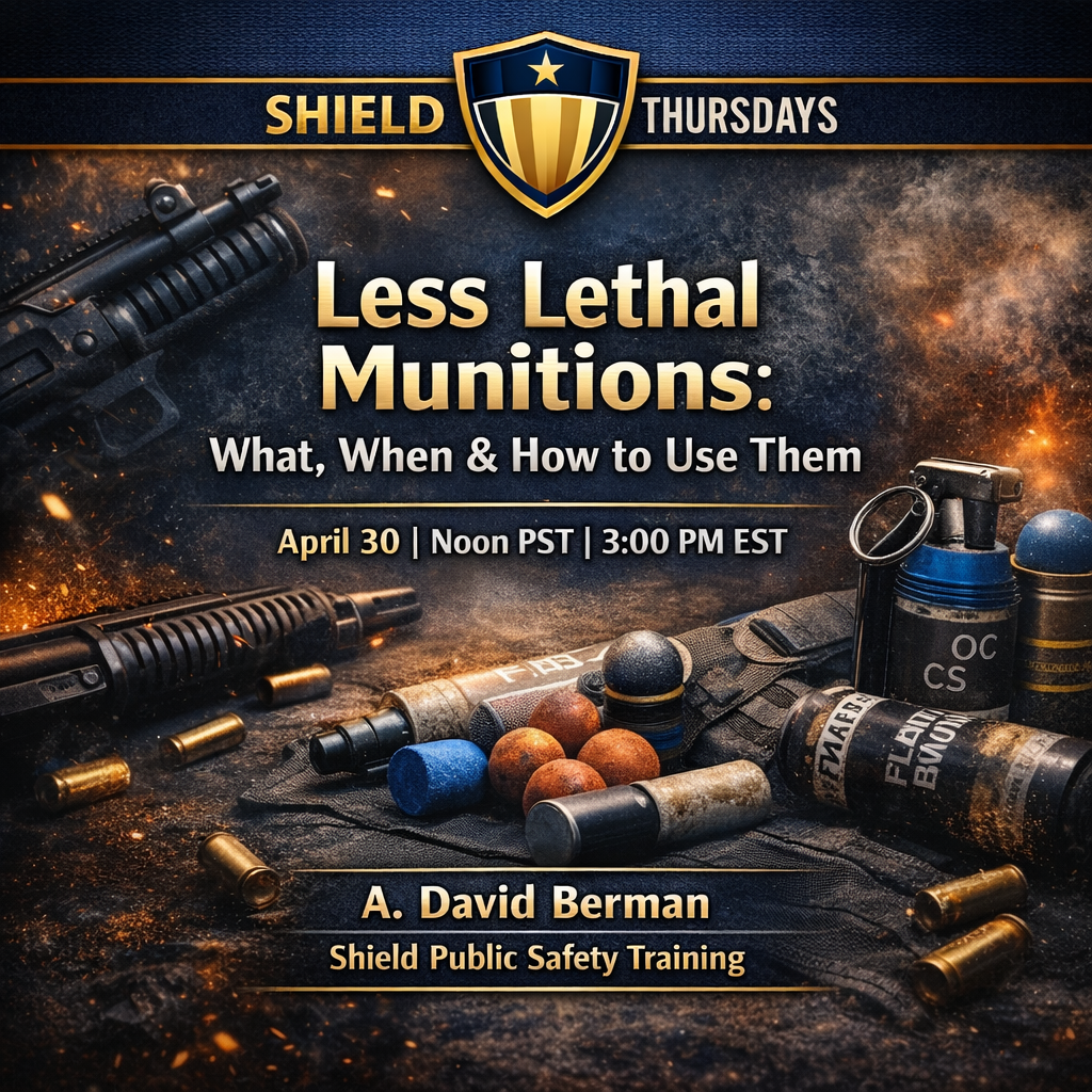 Shield Thursdays webinar promo design less lethal.png
