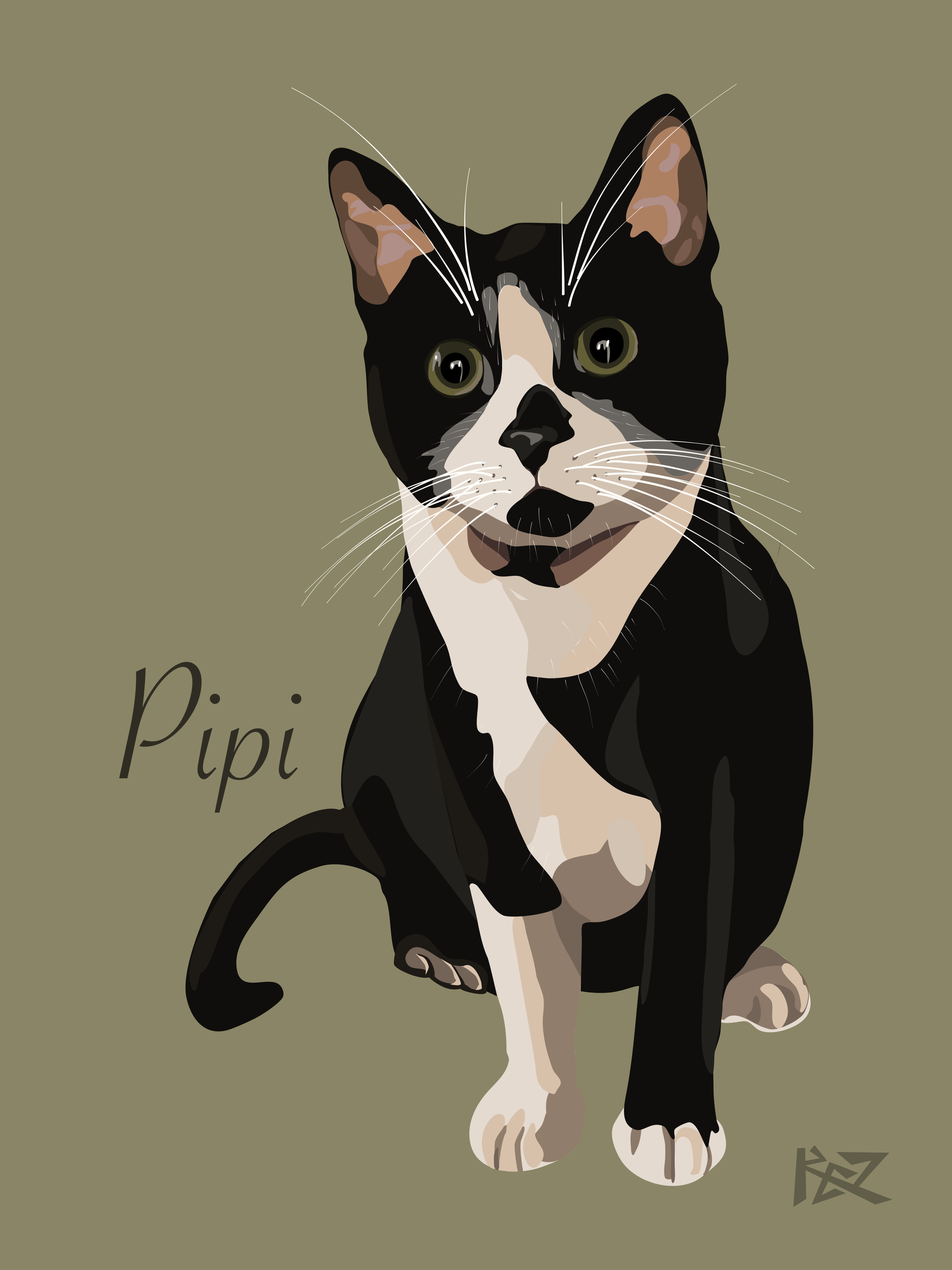 A3 Custom Pet Portrait
