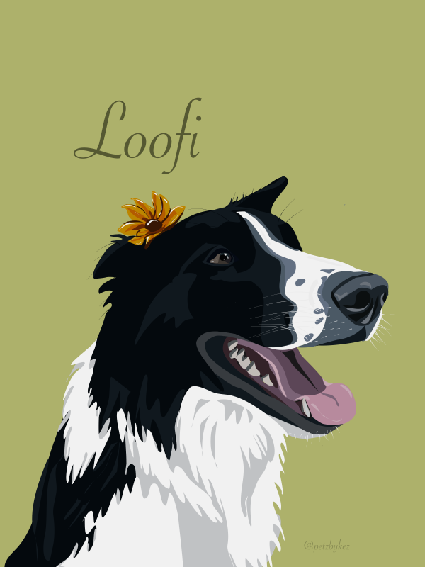 Digital Custom Pet Portrait