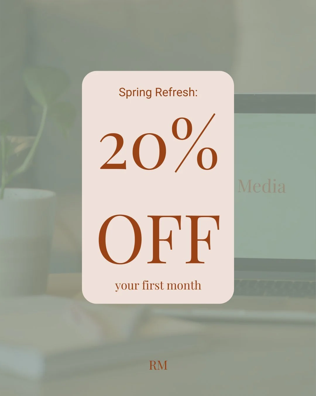 🌱✨ Spring always brings a sense of fresh starts and new beginnings. If your business is in a season of needing an organized, structured social media plan or simply more posting consistency, this is your sign!

I'm offering 20% off of your first mont