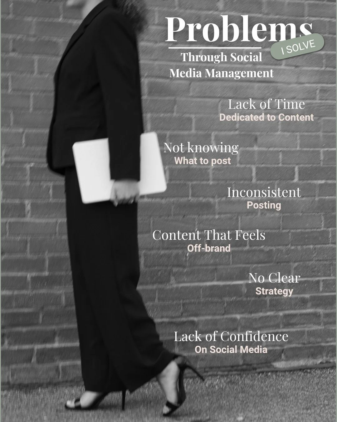 ✨💌 Do you struggle with any of these when it comes to managing your content? You're not alone.

Running a business and trying to keep up with your social media can feel overwhelming, but that's where I come in. I create a strategy so your content re