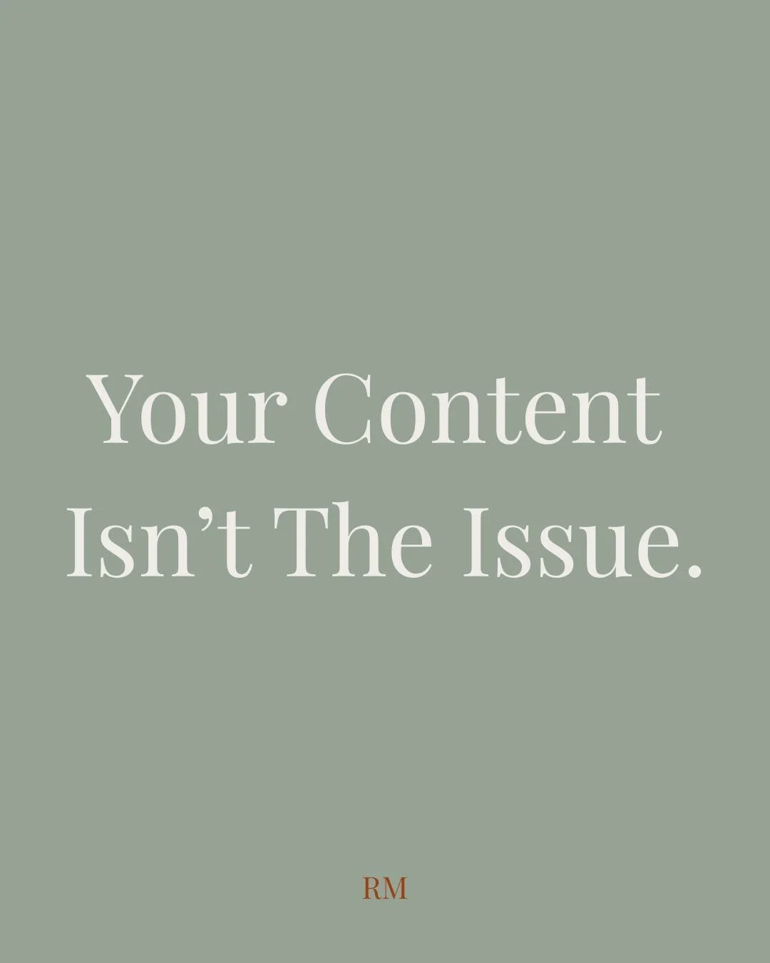 💌✨ It's not that your content isn't good, but that there's no strategy behind it. 

The inconsistency, and "posting when you can" approach hurt your results more than you think. Content work best when there's intention and clear goals behi