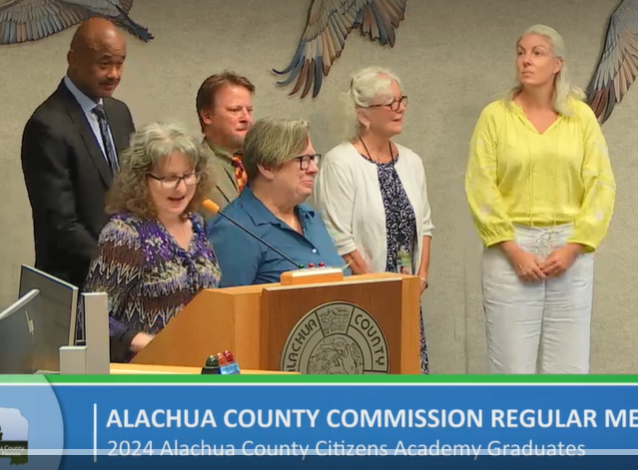 Donna Bradbrook image with Alachua County Commissioners