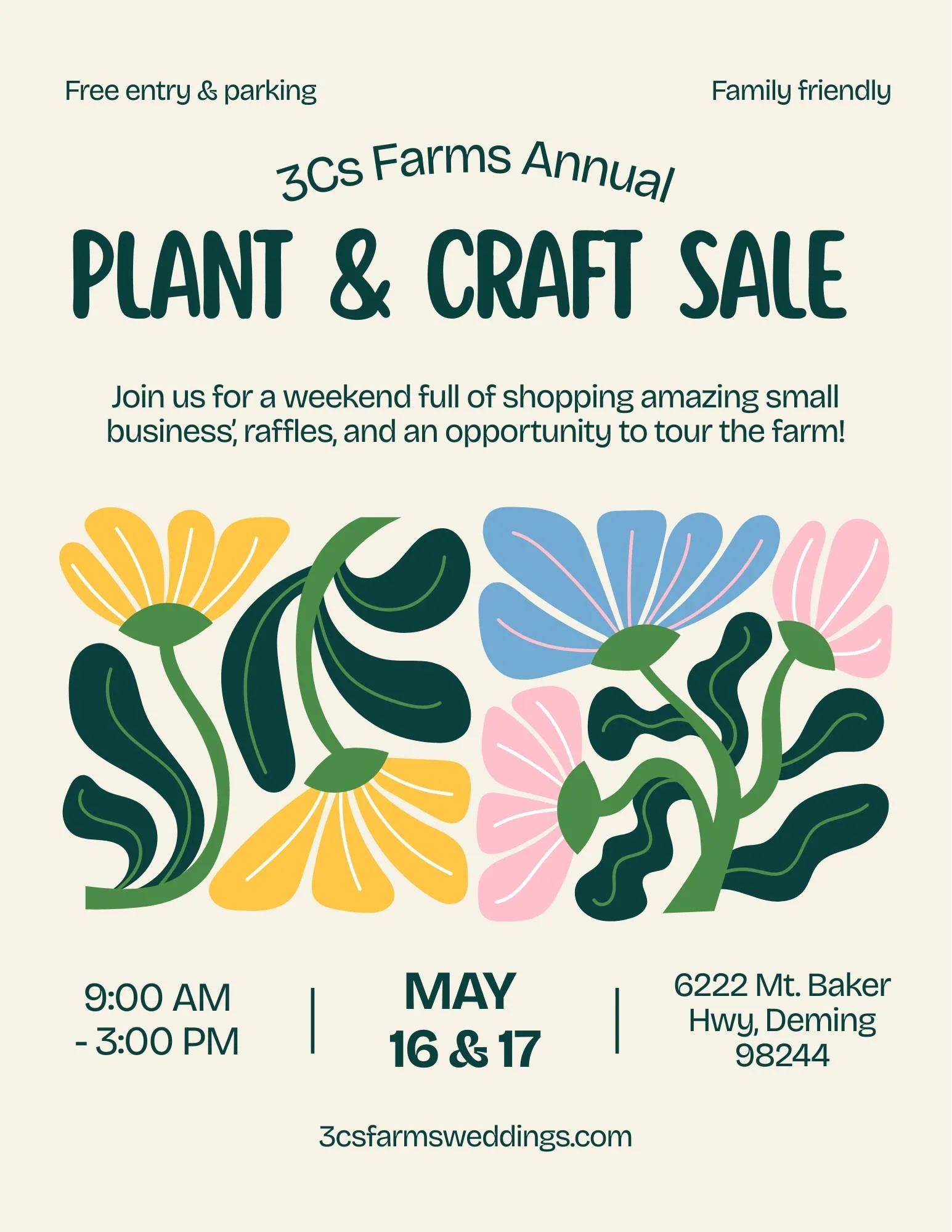 3Cs Farms Annual Plant &amp; Craft Sale