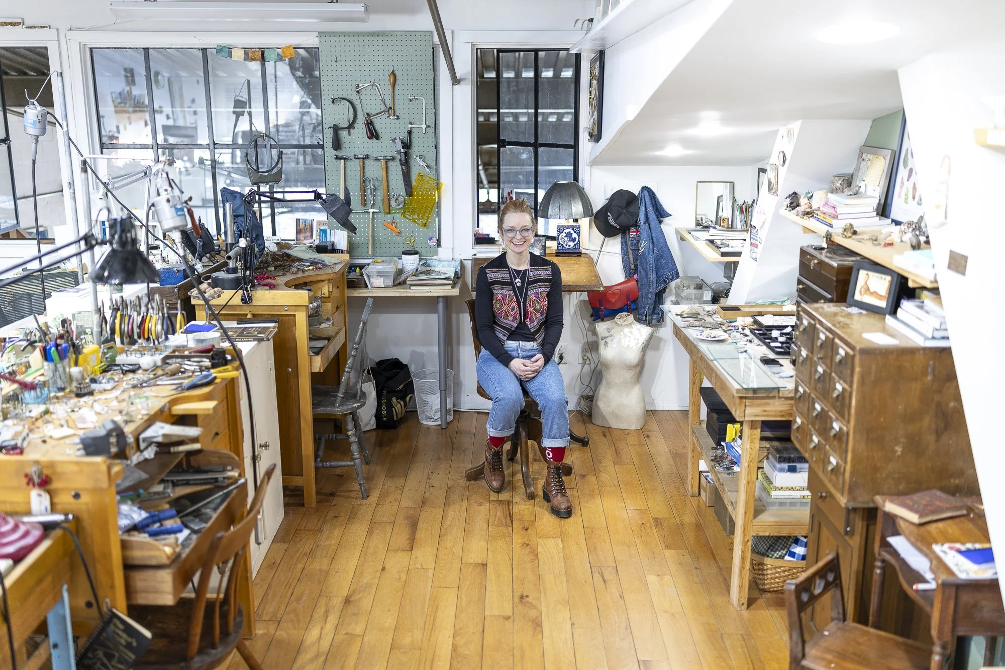 Professional process photography featuring jeweler Rani Morris in Charlottesville, Virginia.