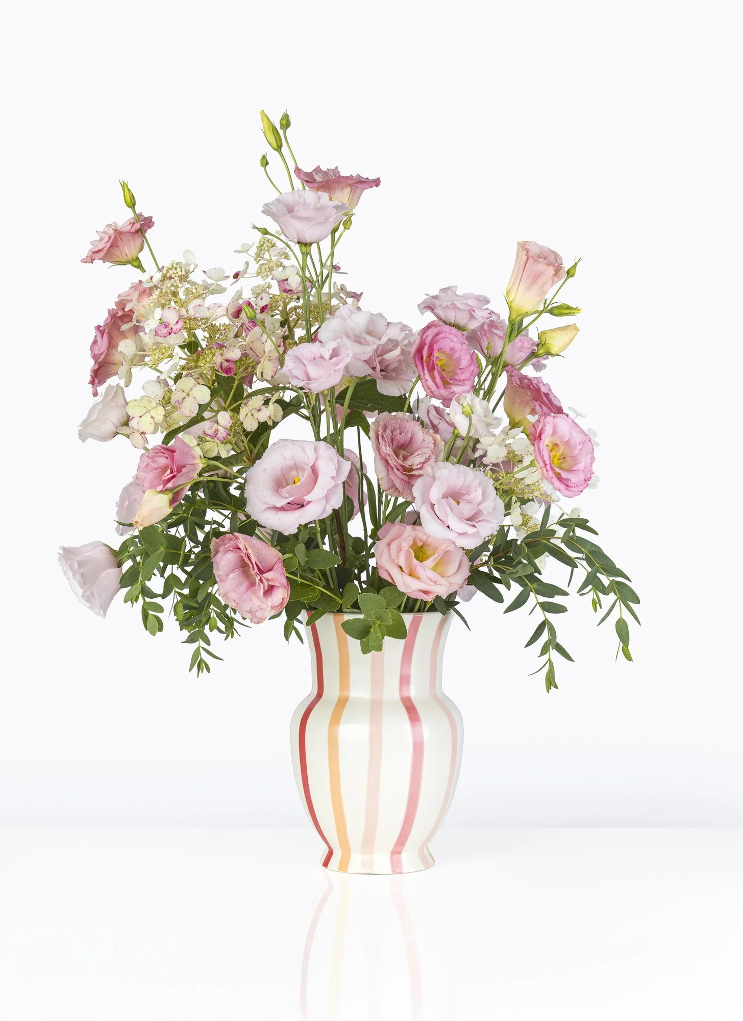 Commercial product photography of a flower arrangement for flower shop, Hedge Fine Blooms, in Charlottesville, Virginia.