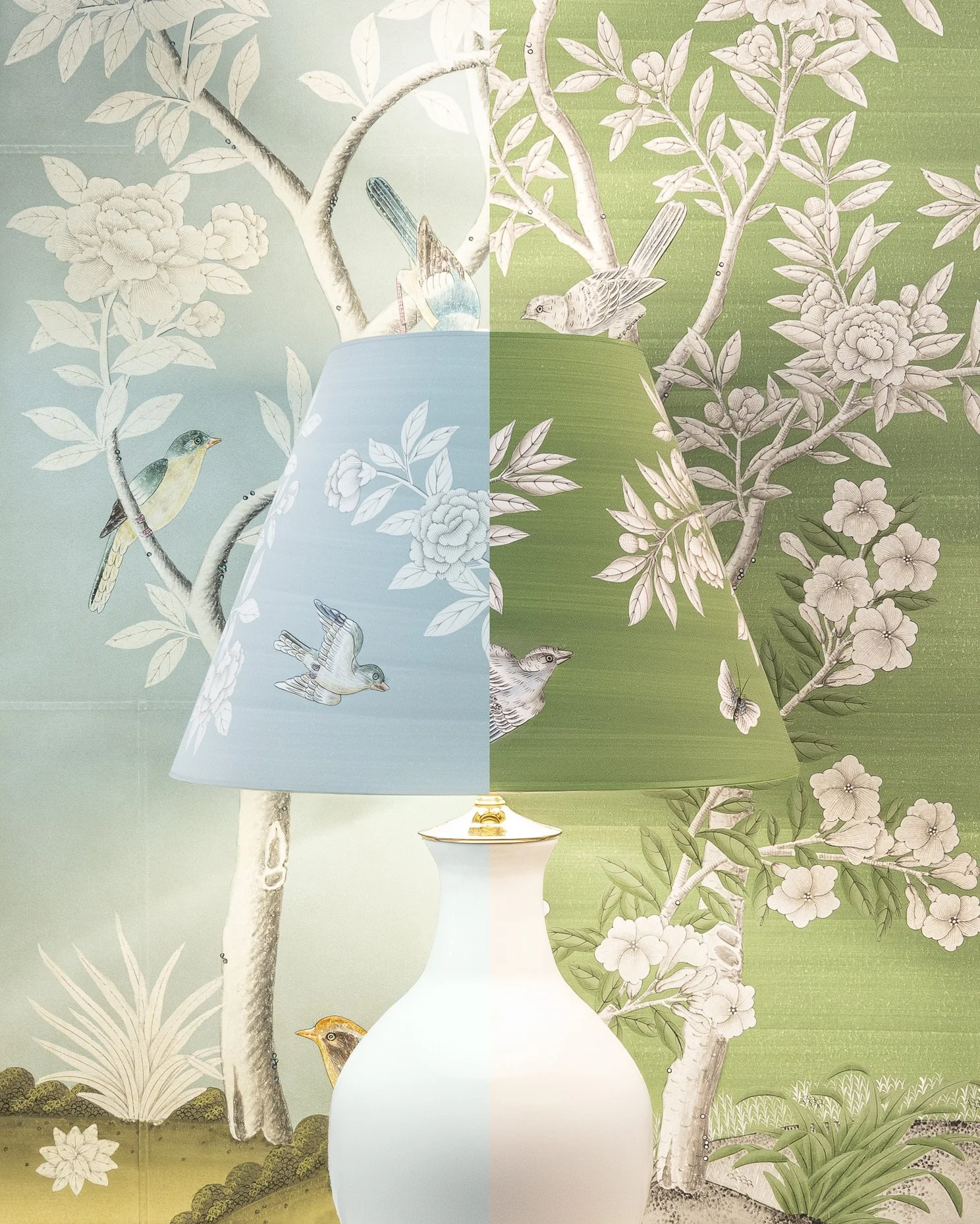 Commercial photography of Gracie Paper lampshades for The Shade Shop.