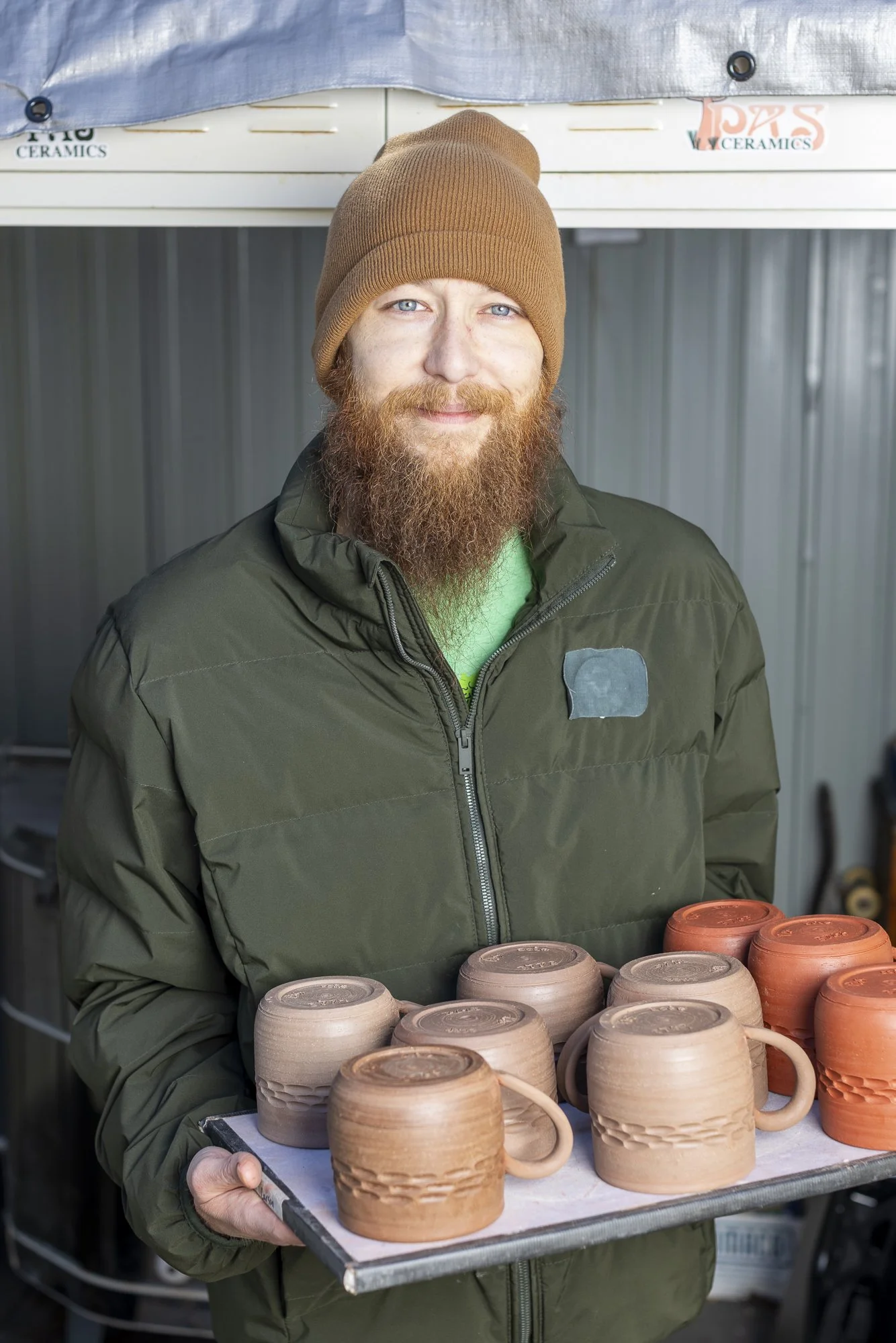 Portrait for potter and ceramic artist Phillip Strauss of PAS Ceramics in Charlottesville, Virginia.