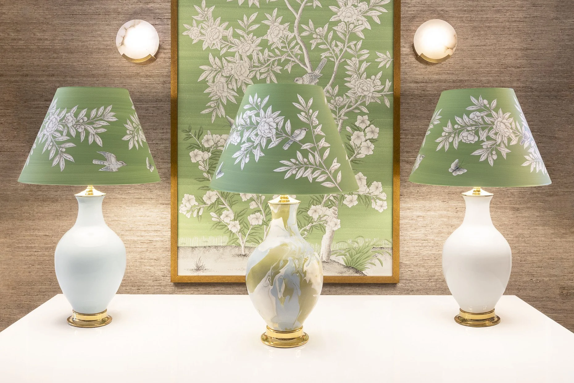 Commercial photography of Gracie Paper lampshades for The Shade Shop.