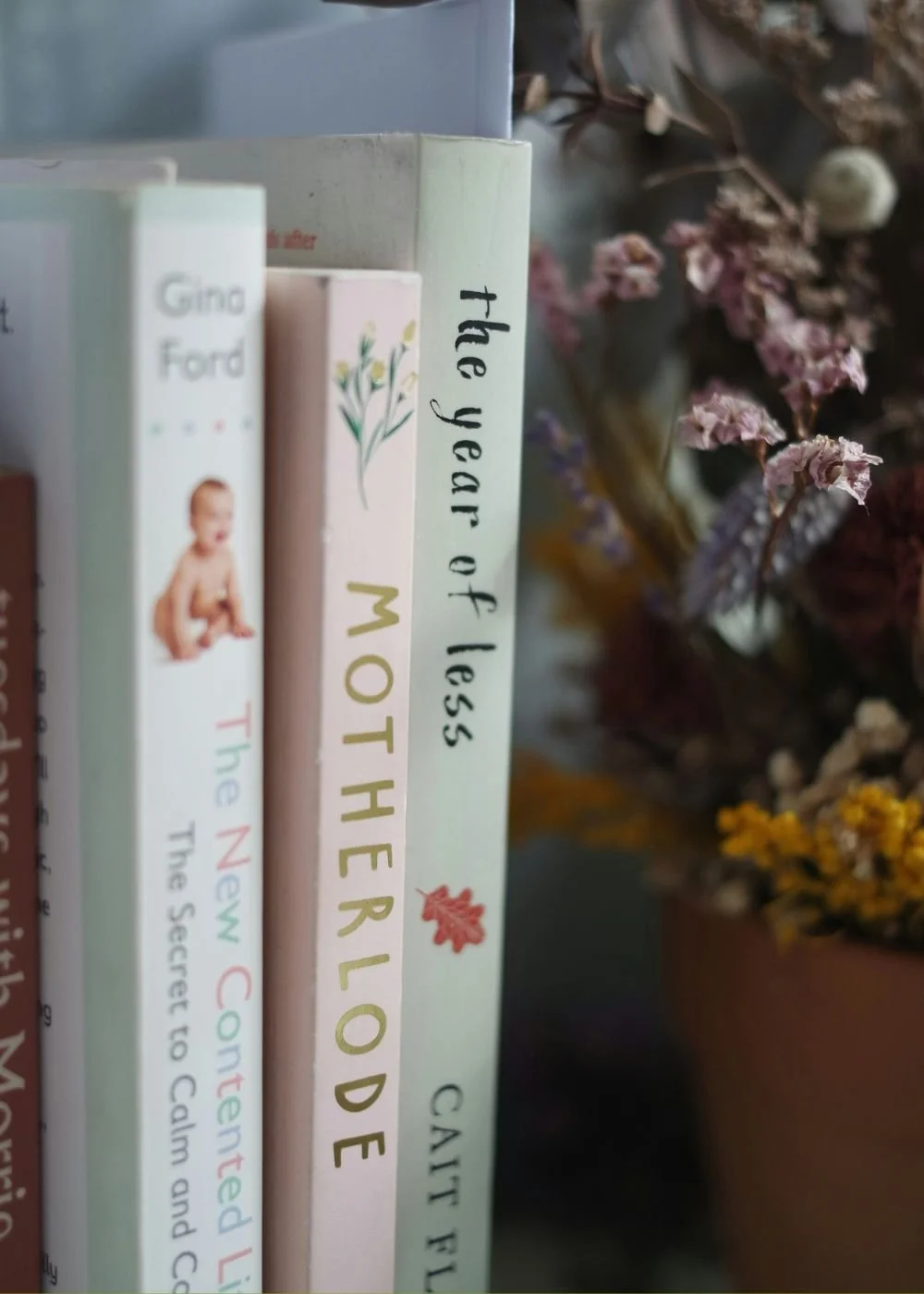 Books related to parenting and motherhood, support offered via wellness point counseling in Connecticut for women and moms.