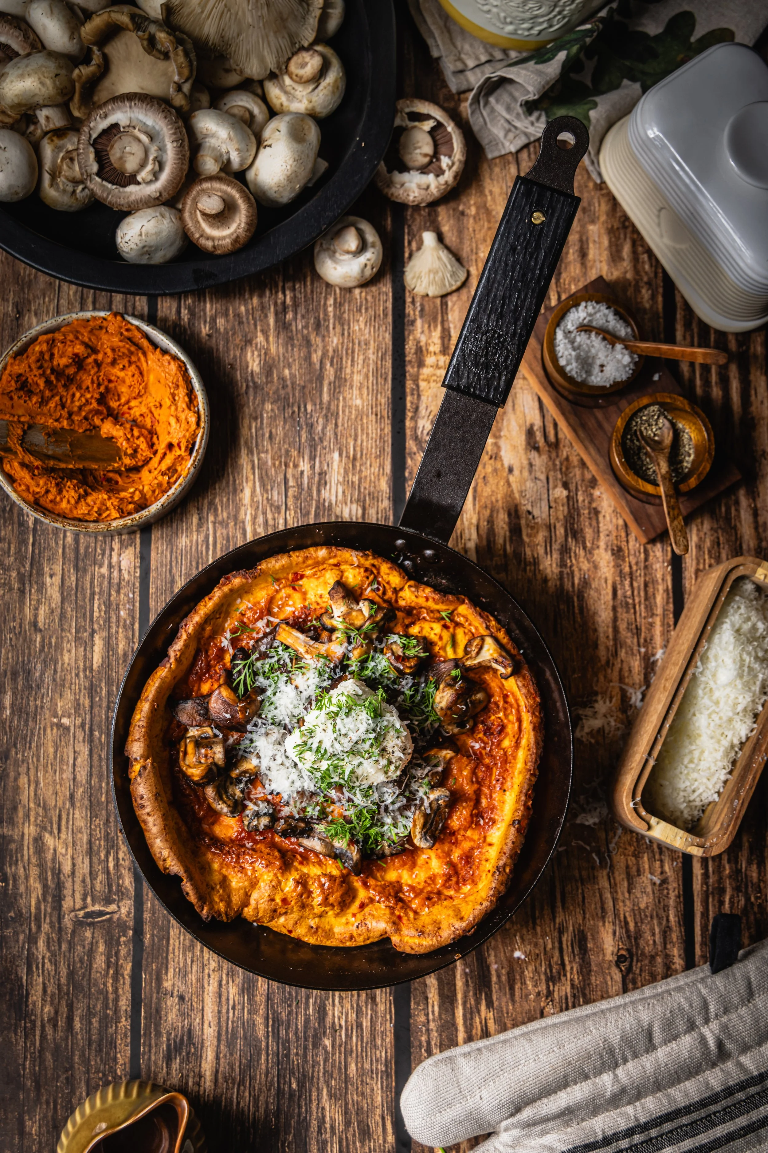 Dutch Baby with _Nduja Butter, Mushrooms & Ricotta - Netherton Foundry 8.jpg