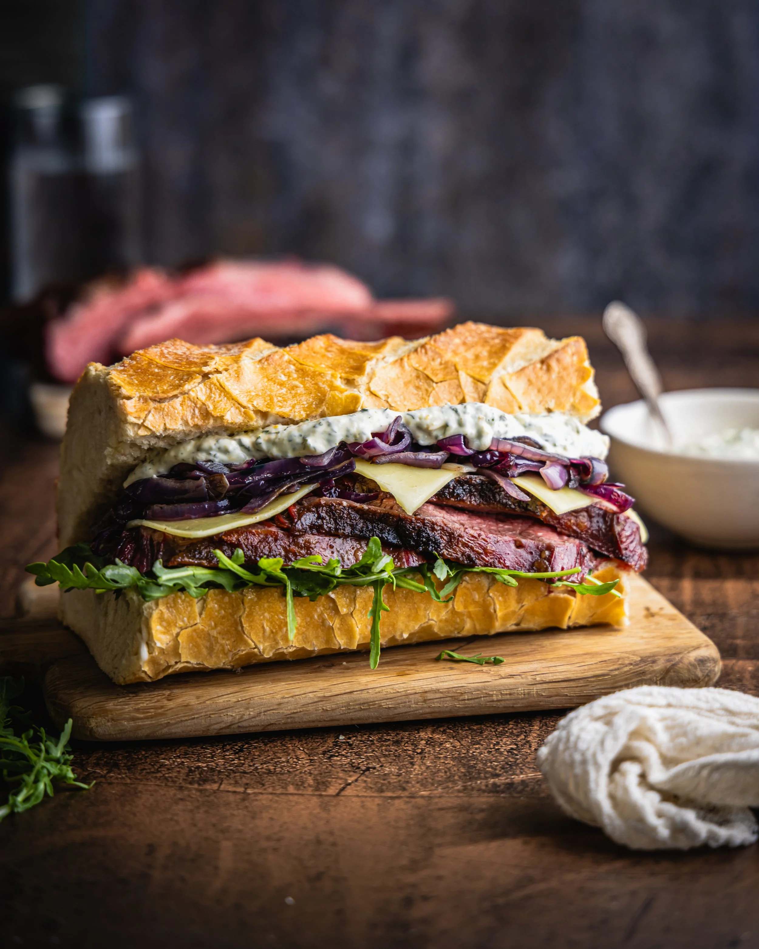 Picanha Steak & Onion Sandwich with Horseradish & Herb Sour Cream - First Light x That Green Olive 5.jpg