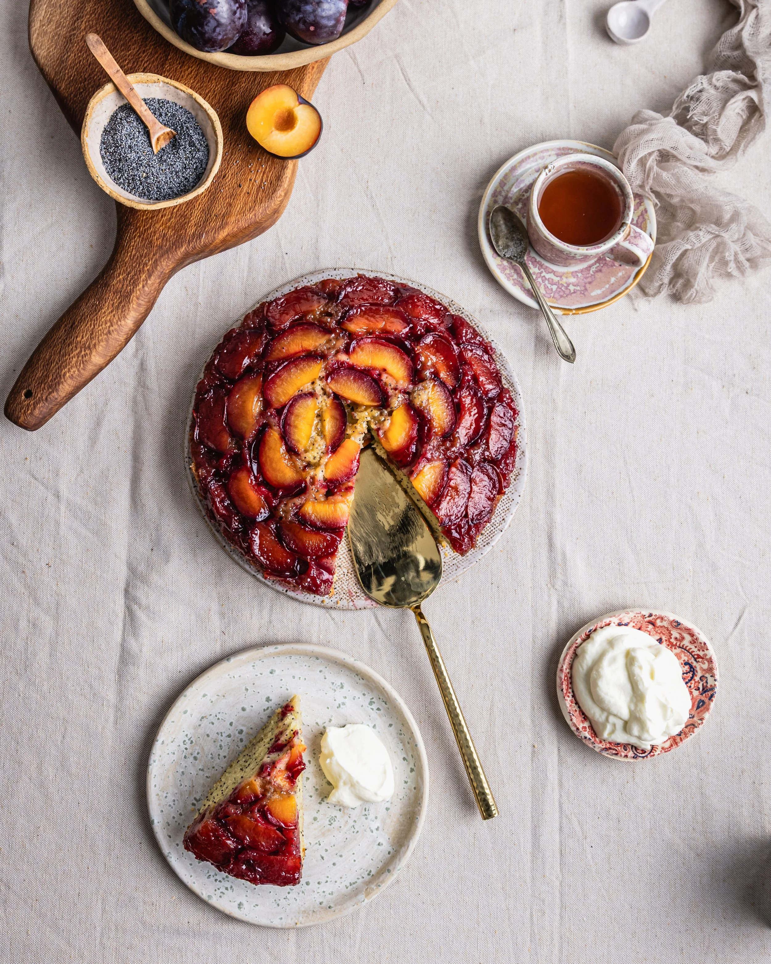 Upside-Down Plum & Poppyseed Cake - 5+ A Day x That Green Olive 2.jpg