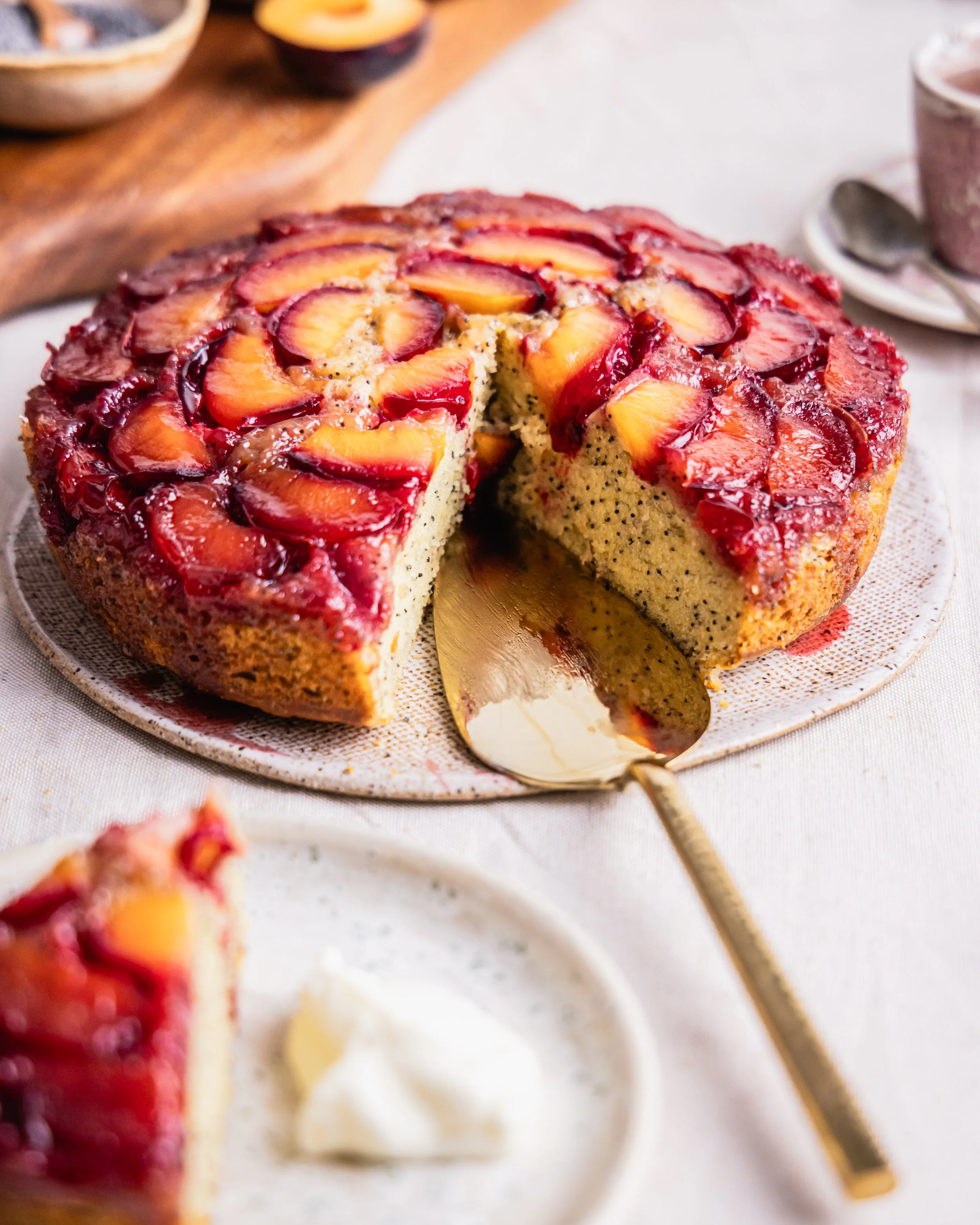 Upside-Down Plum & Poppyseed Cake - 5+ A Day x That Green Olive 3.jpg