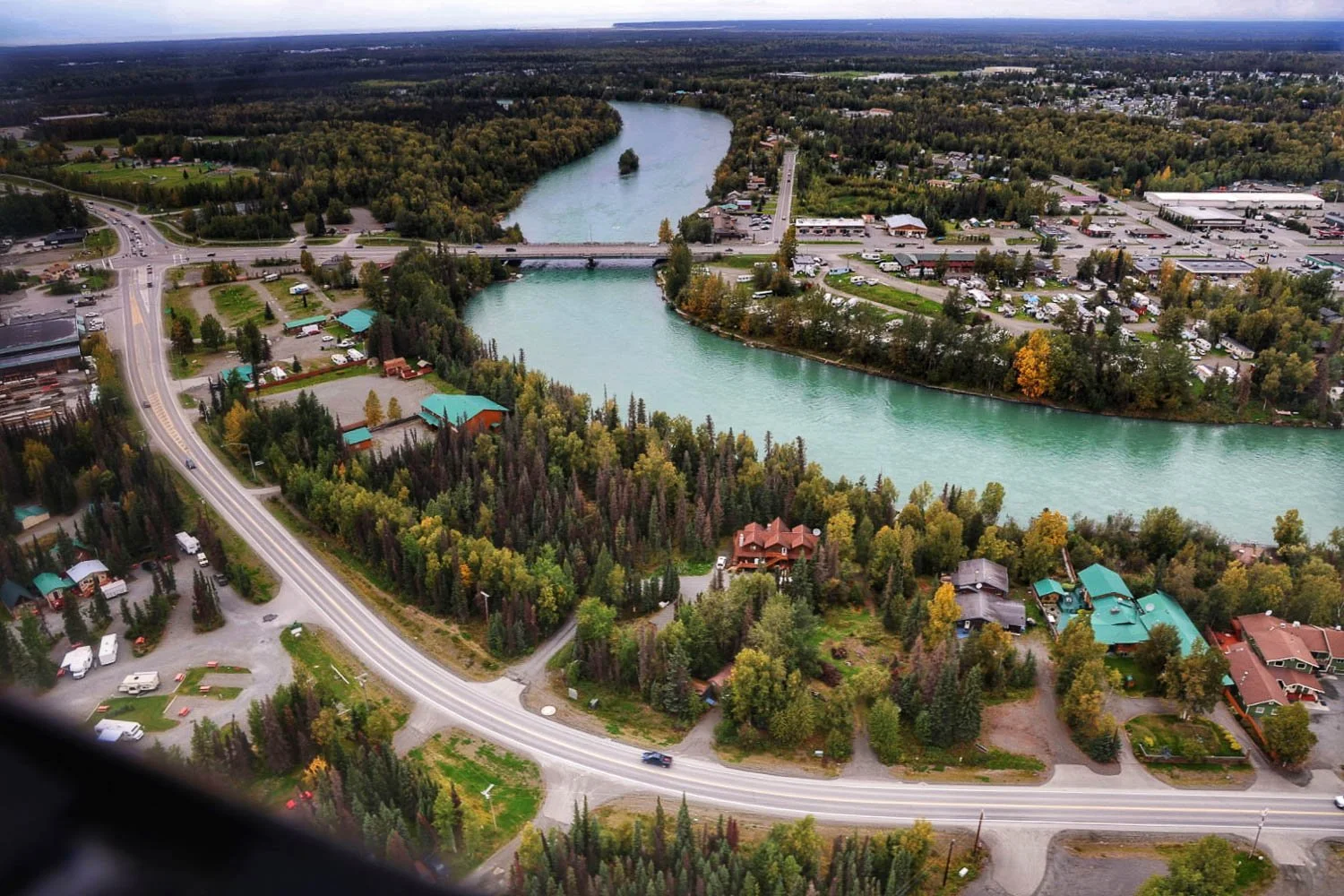 Soldotna (We are the green metal roof, lower right)