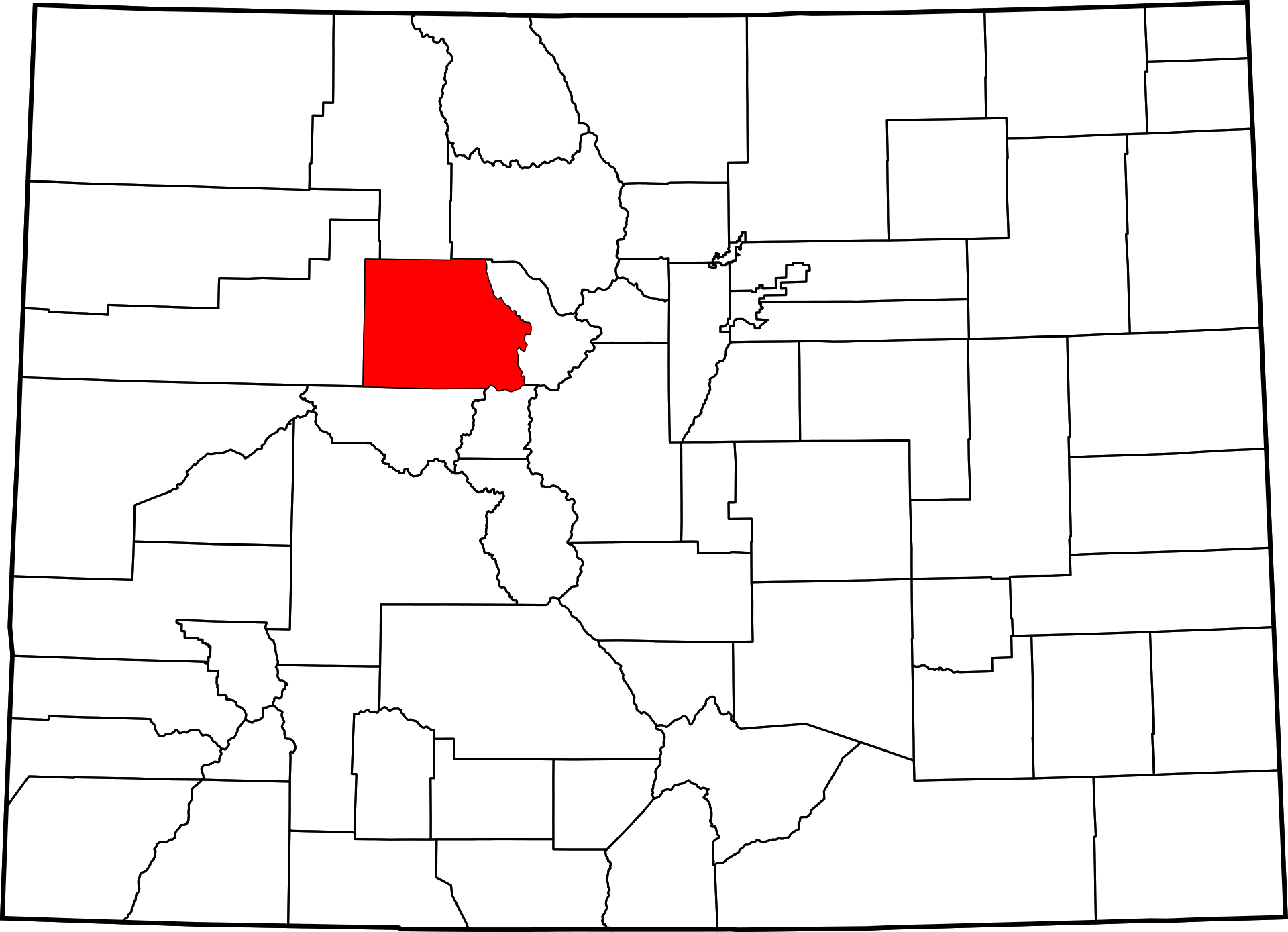 Map of US states with one state highlighted in red.