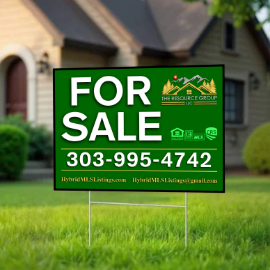 Yard Sign with H-Stake
