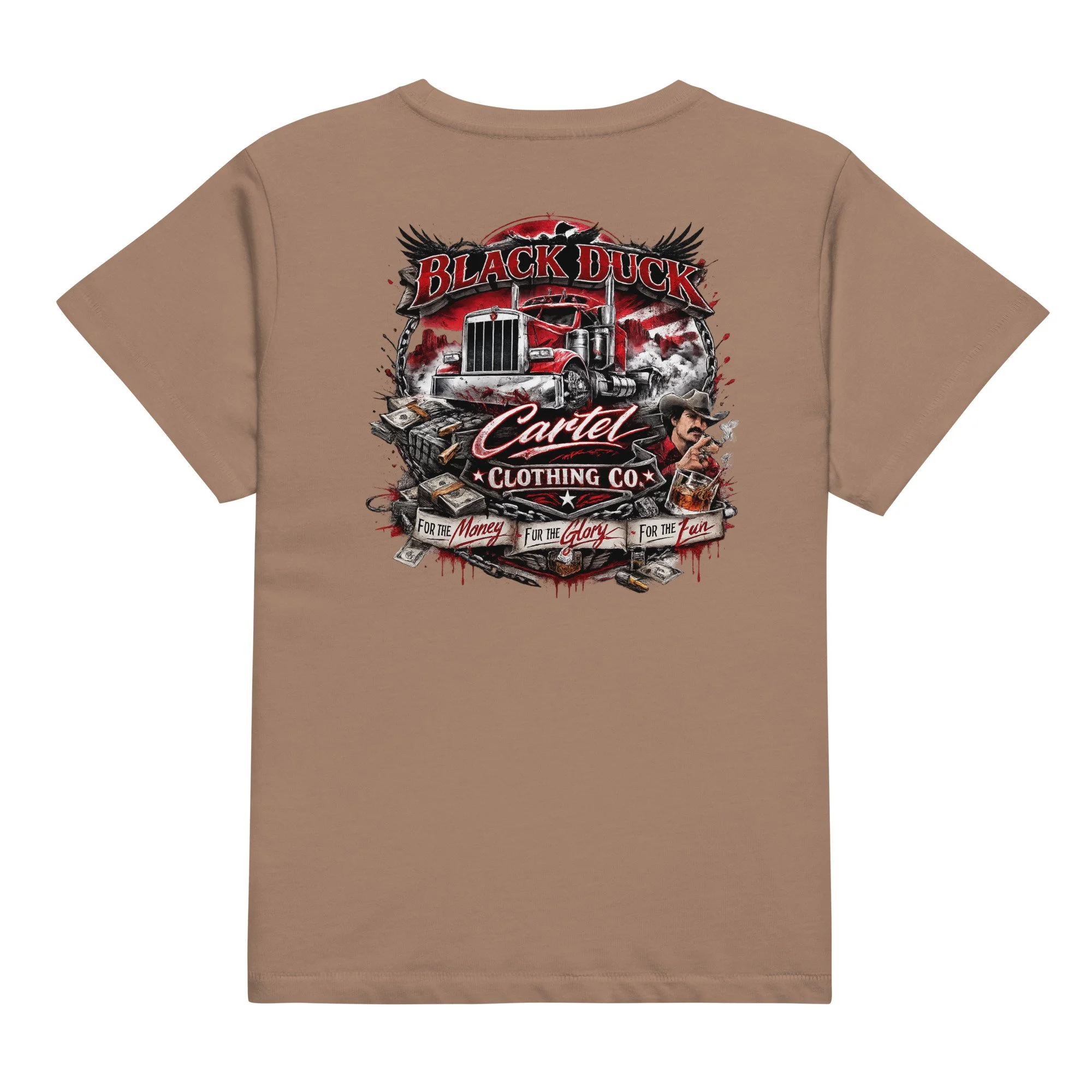 Ladies High-Waisted FOR THE MONEY T-Shirt