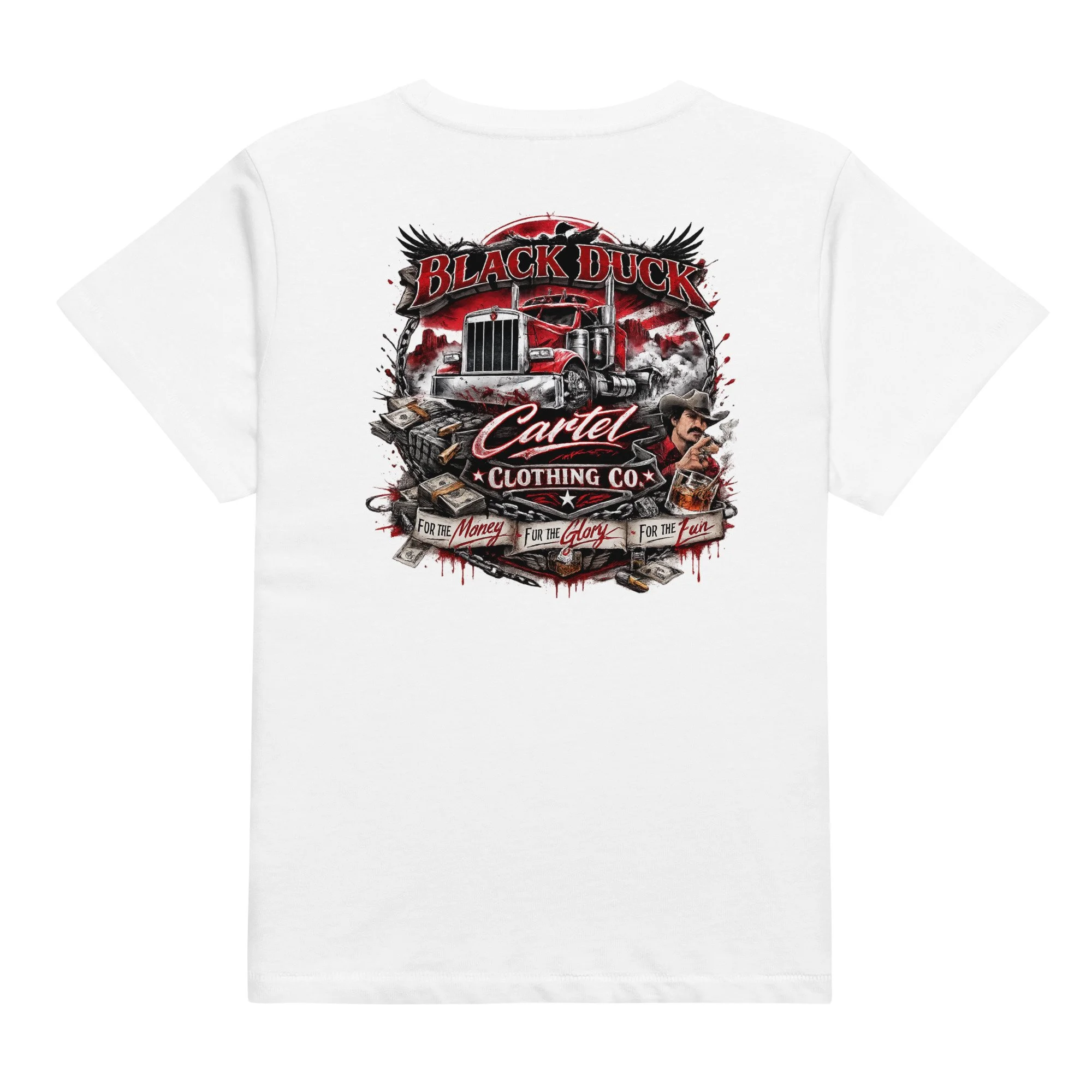 Ladies High-Waisted FOR THE MONEY T-Shirt