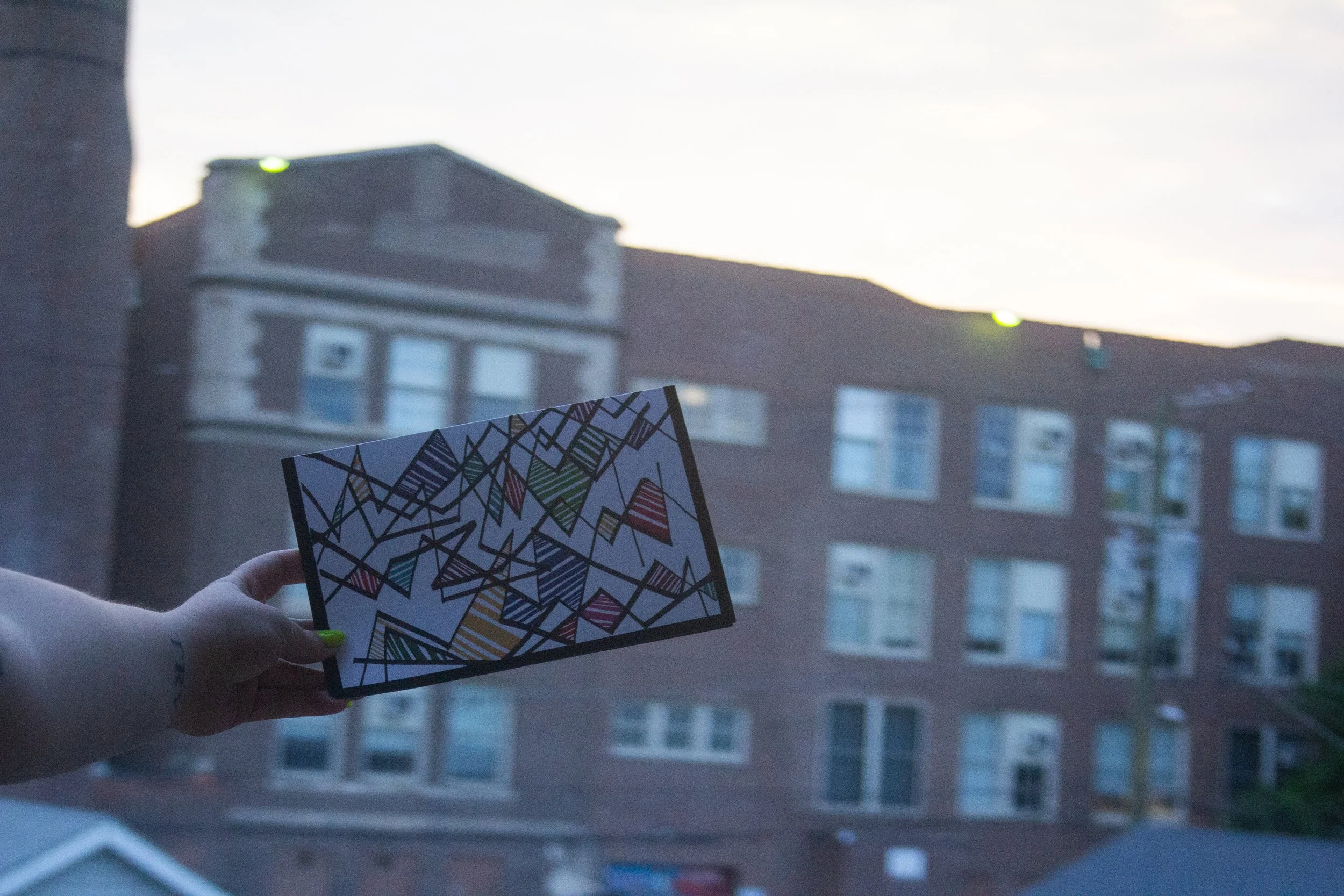 Exploding Angles - Greeting Card