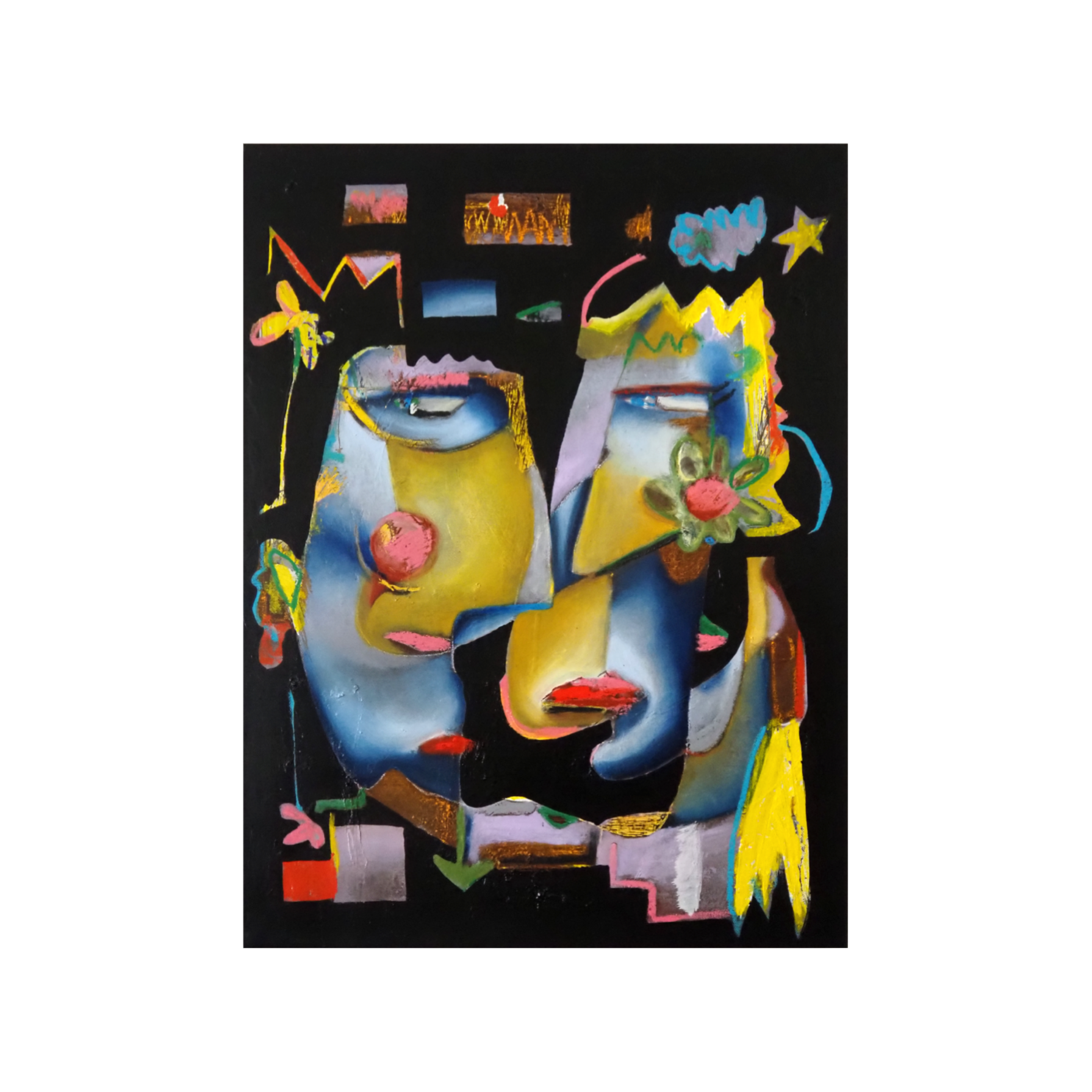 'Could you please face me', Print