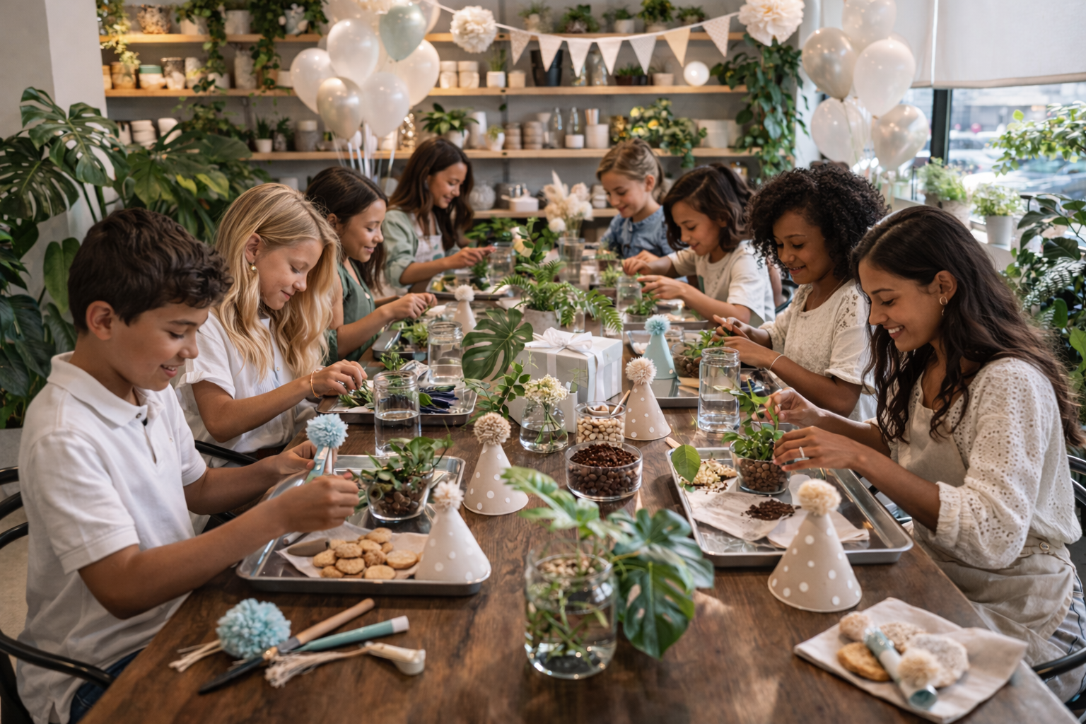 Botanical Propagation or Potting & Planting Workshop Experience | Nature-Inspired Children's Birthday Party Ottawa