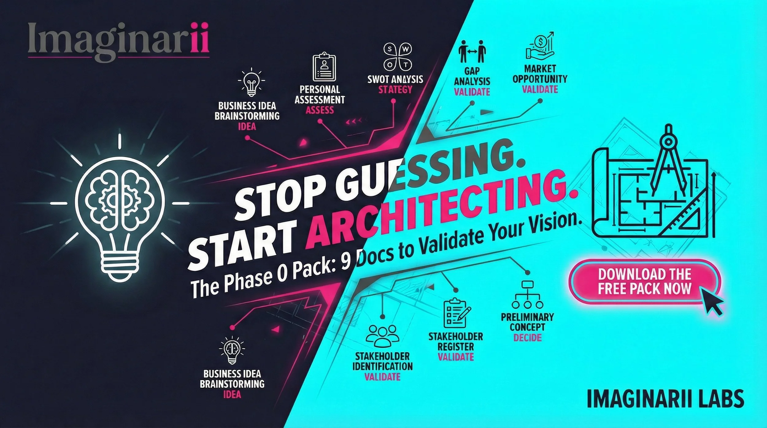 Phase 0: The Startup Architect’s Foundation Pack | 9 Essential Strategy Worksheets