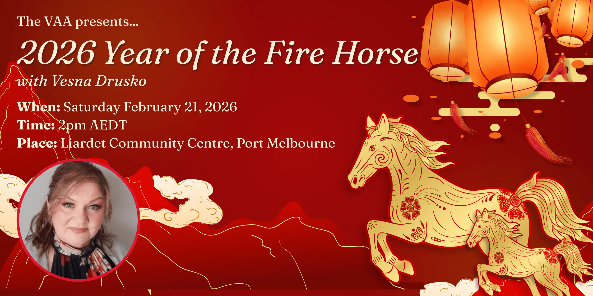 Vesna Drusko 2026 Year of the Fire Horse (Copy)