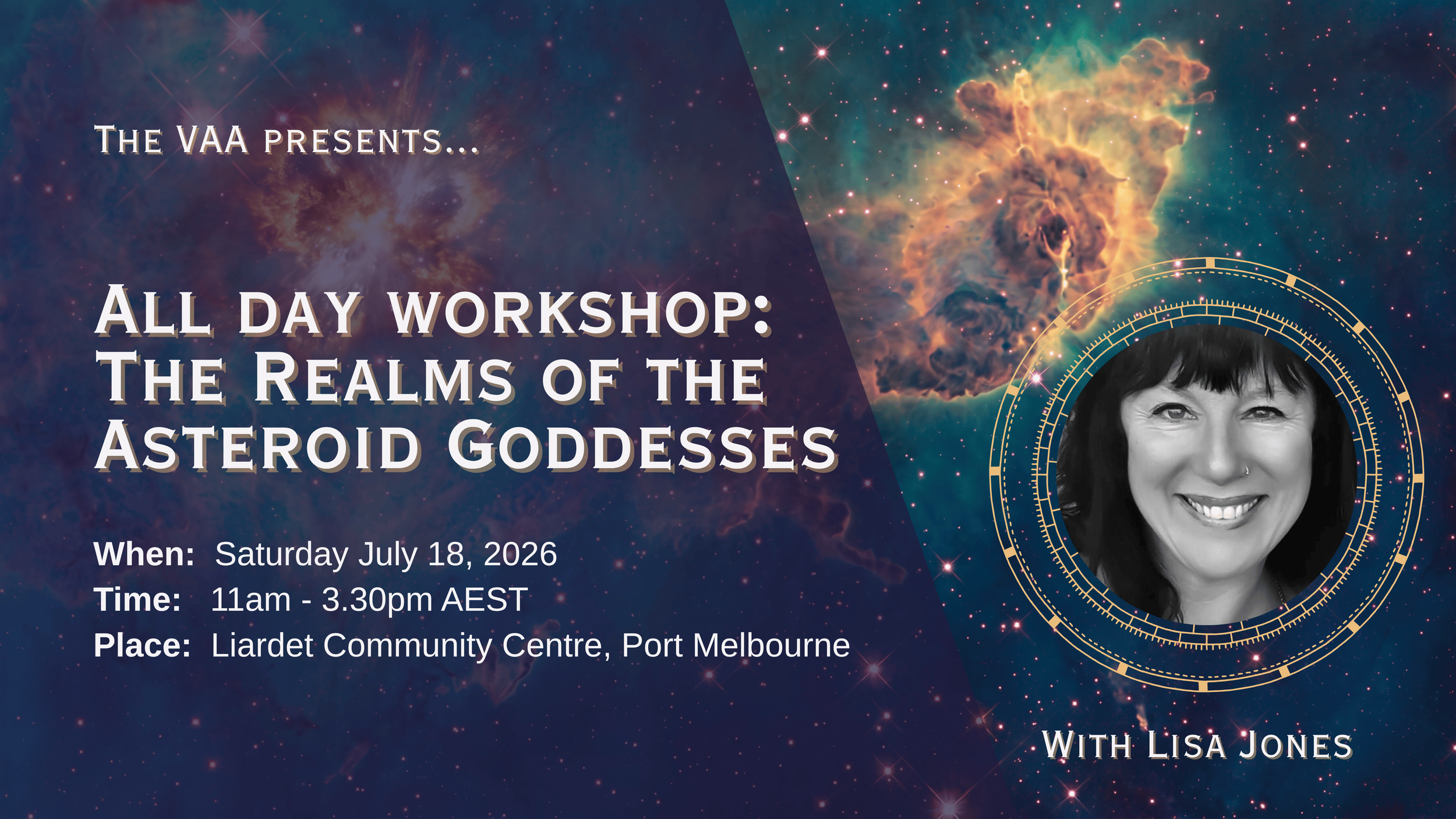 Lisa Jones: All Day Workshop - The Realms of the Asteroid Goddesses