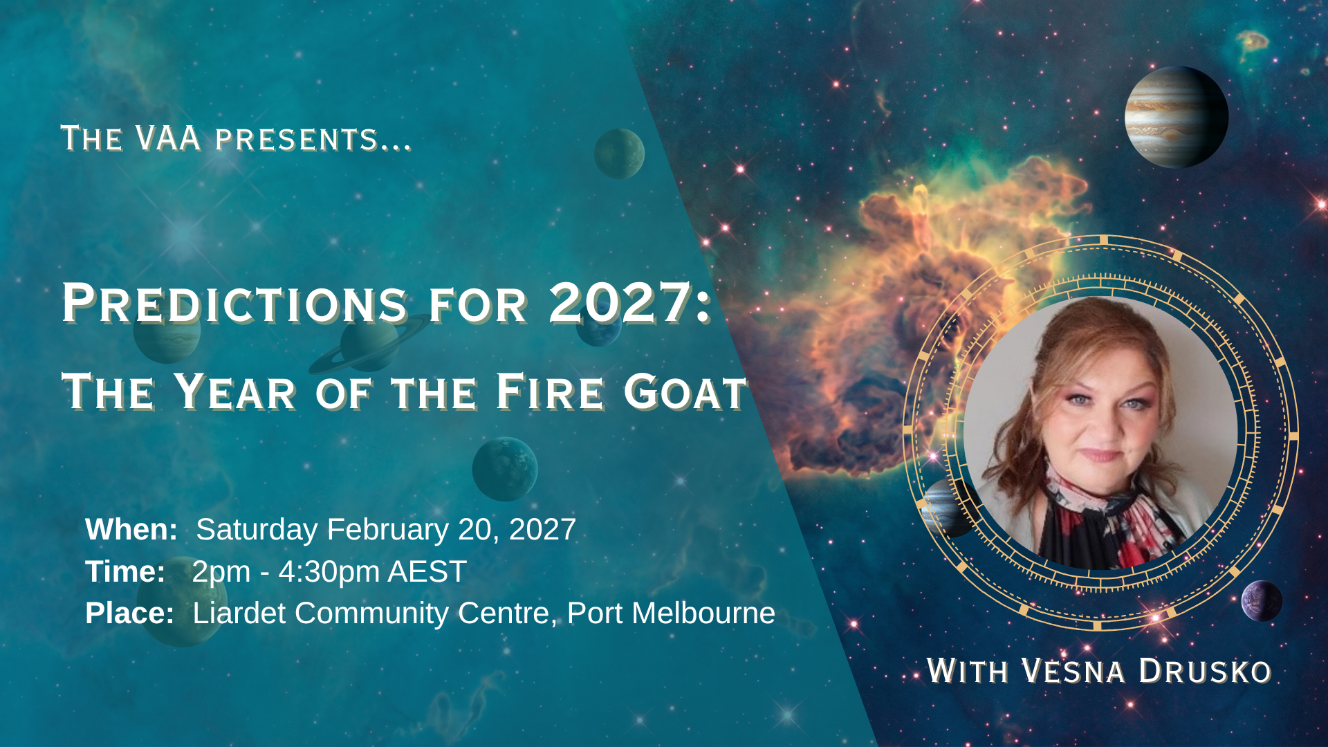 Vesna Drusko Lecture: Feb 20 2027
