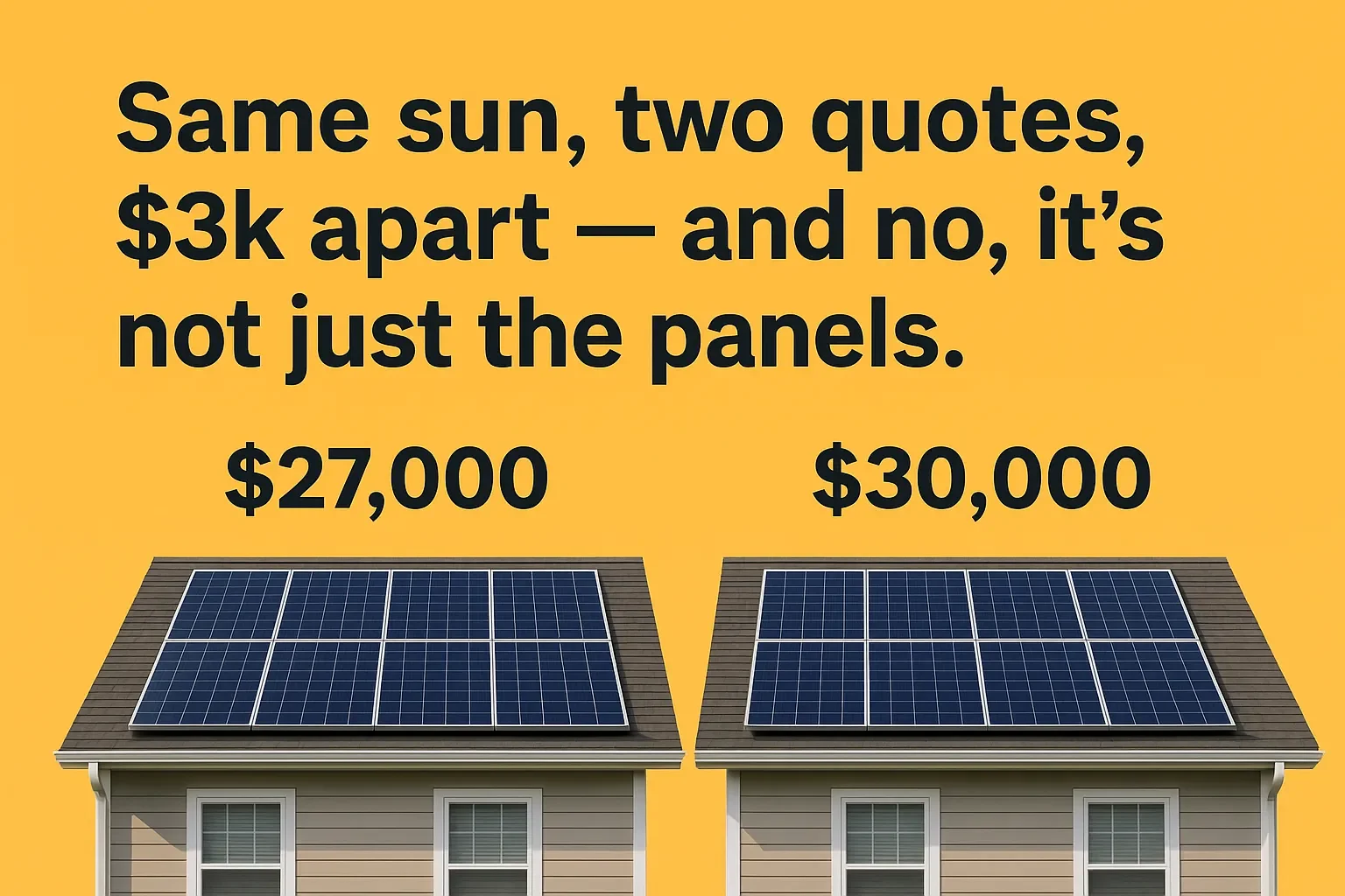 it’s not just solar panels. It’s the gear, the margins, the service backup, and sometimes… the size of your installer’s fleet.&nbsp;